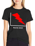 Bearish 2019 Graphic Tee - Black Cotton