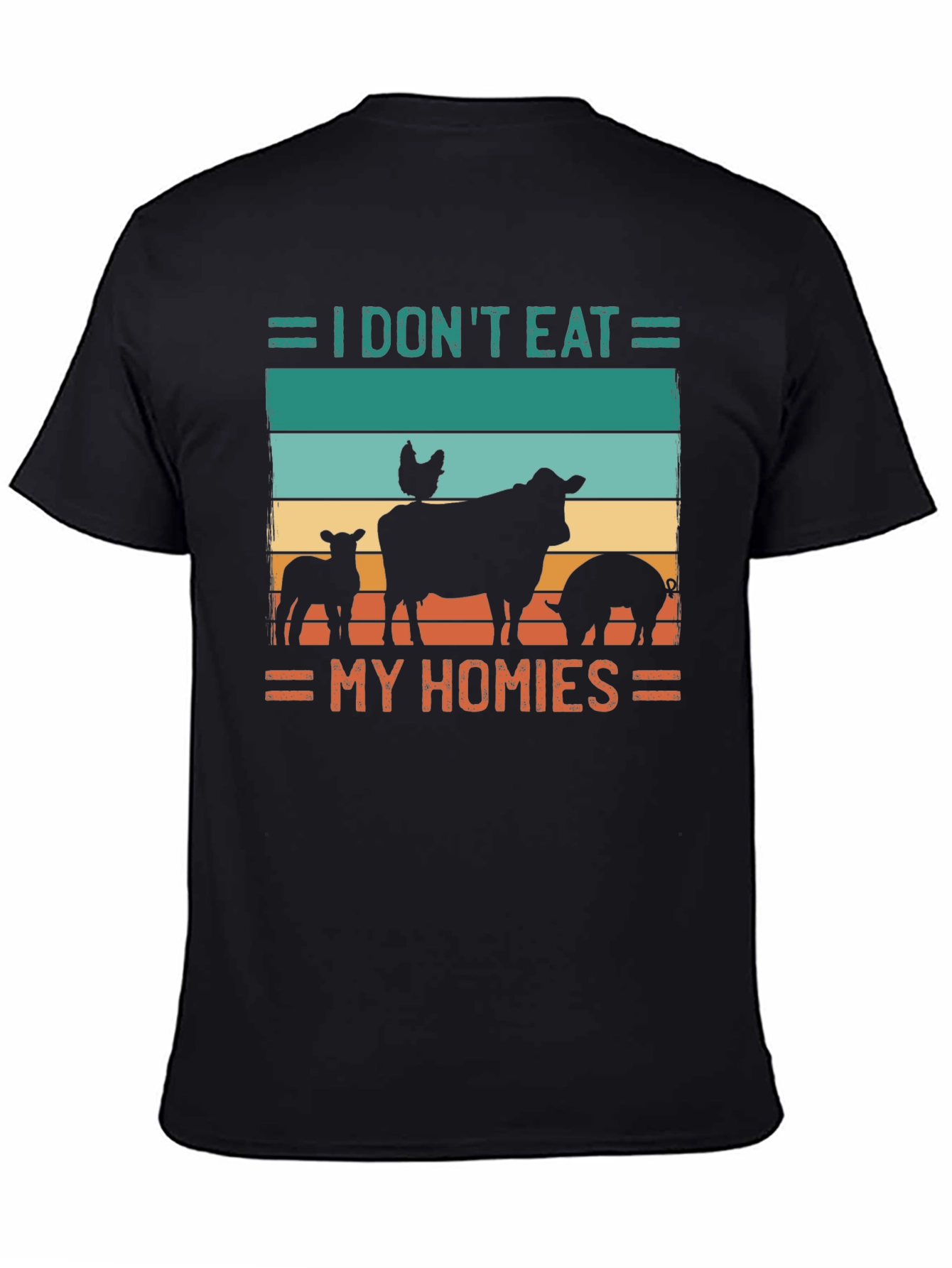 Vegan T-Shirt - I Dont Eat My Homies - Animal Lover Tee