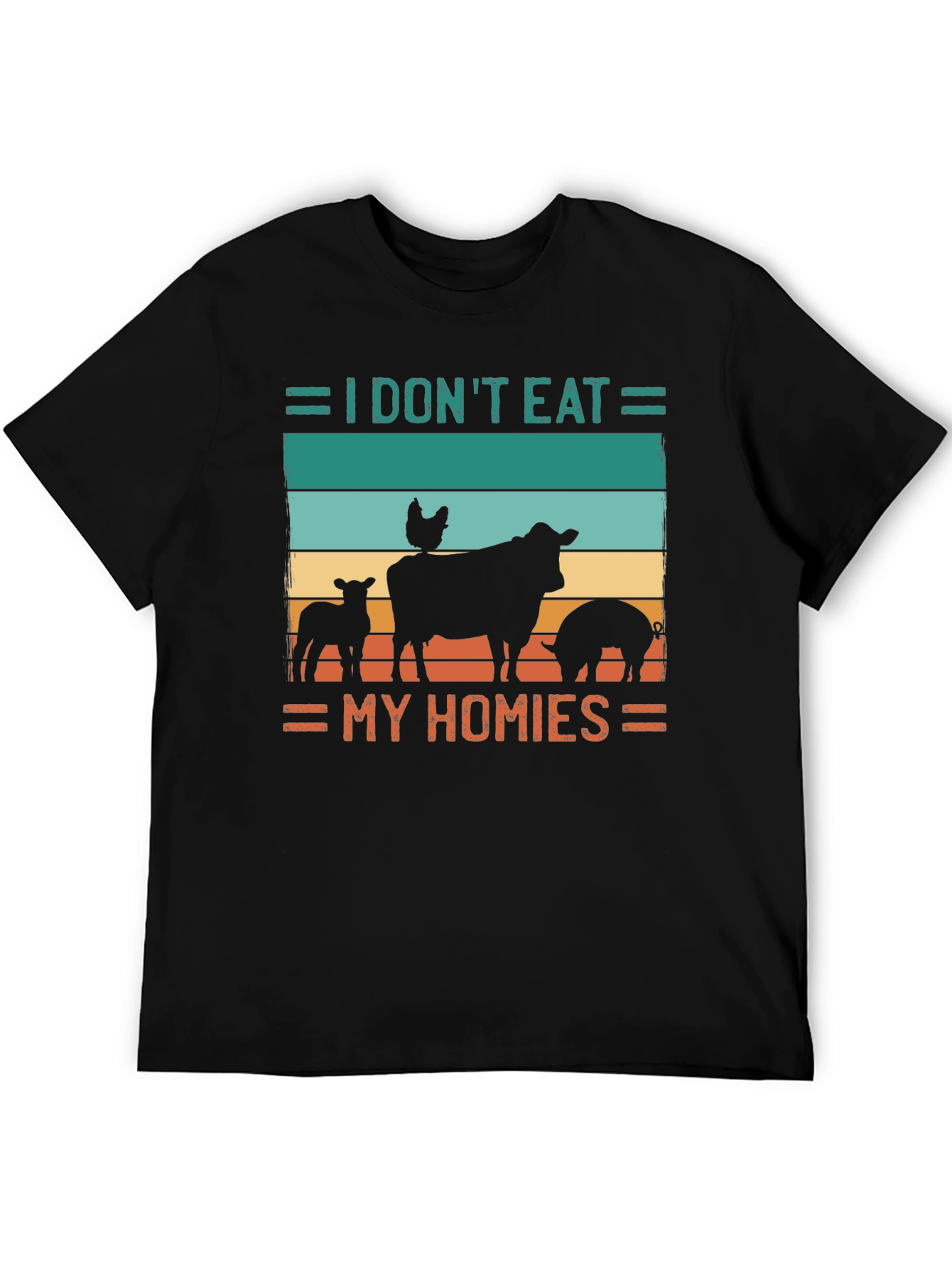 Vegan T-Shirt - I Dont Eat My Homies - Animal Lover Tee