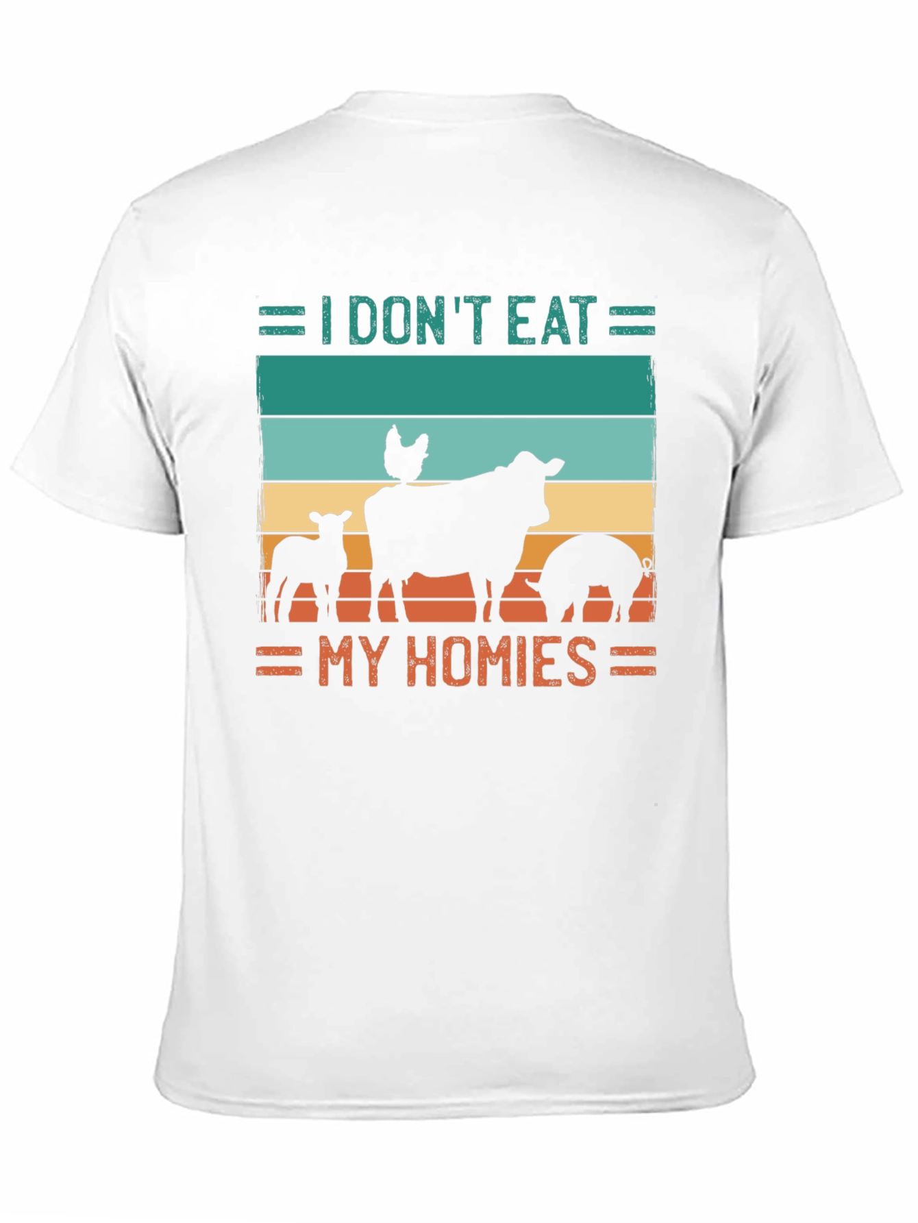 Vegan T-Shirt - I Dont Eat My Homies - Animal Lover Tee