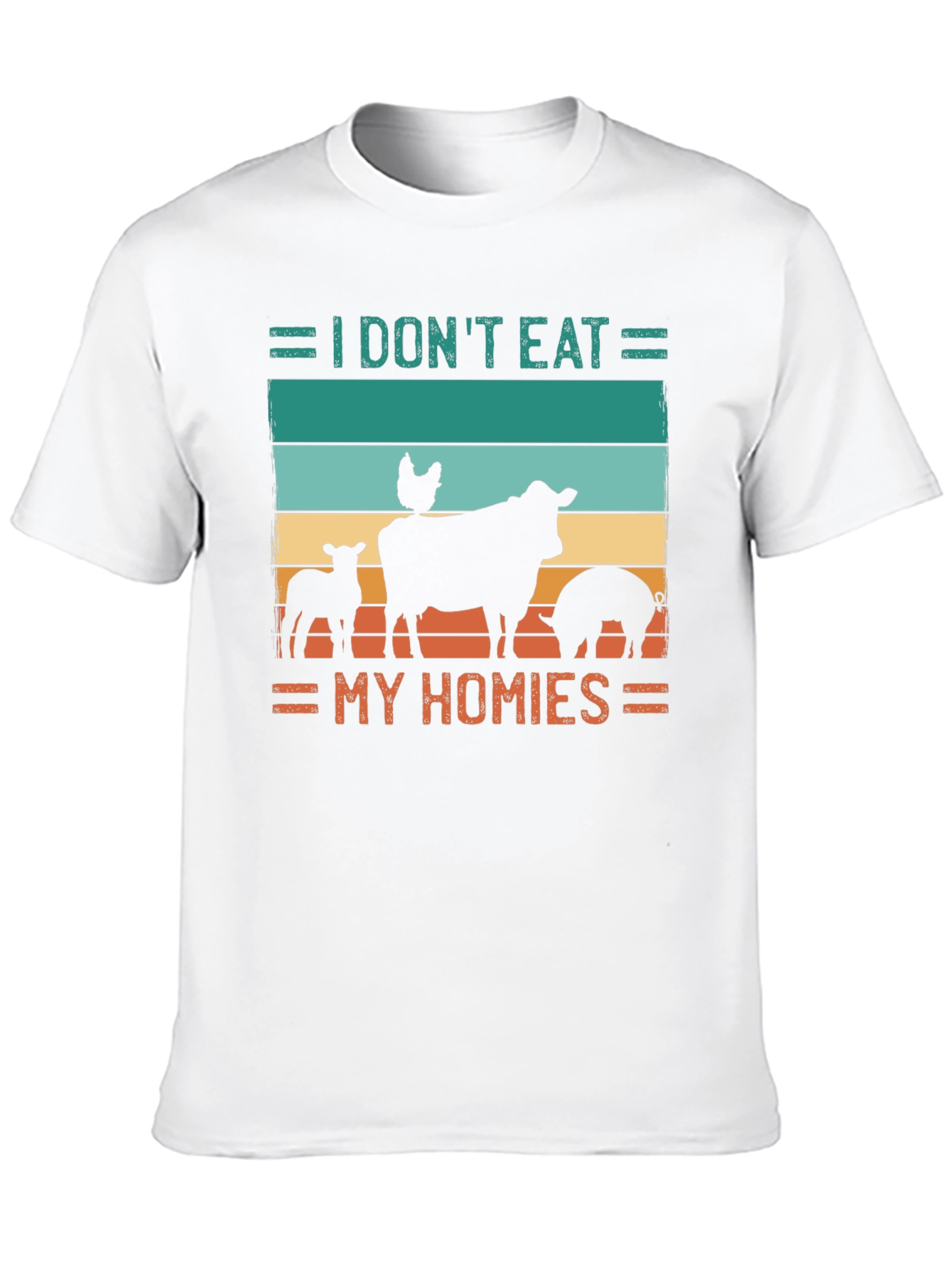 Vegan T-Shirt - I Dont Eat My Homies - Animal Lover Tee
