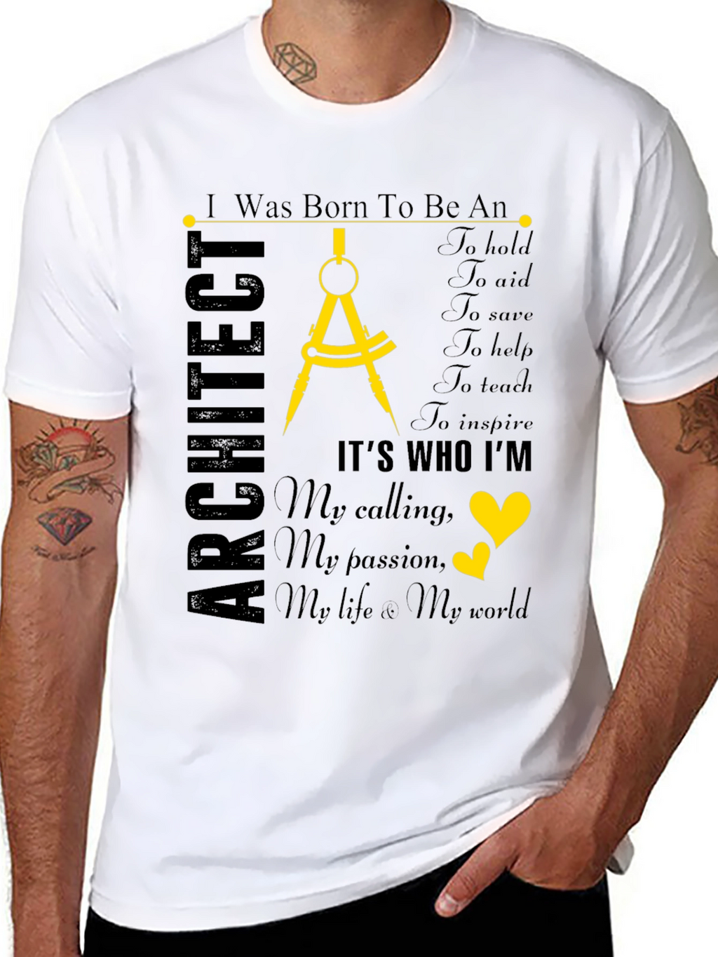 Architect Profession T-Shirt: Born to Design