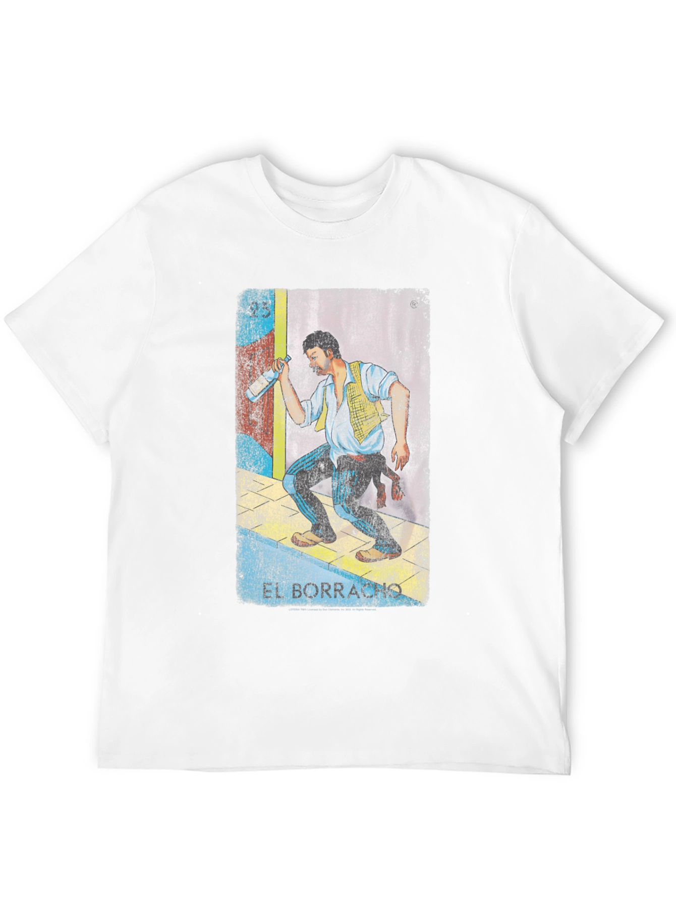 El Borracho Graphic Tee - Loteria Inspired T-Shirt