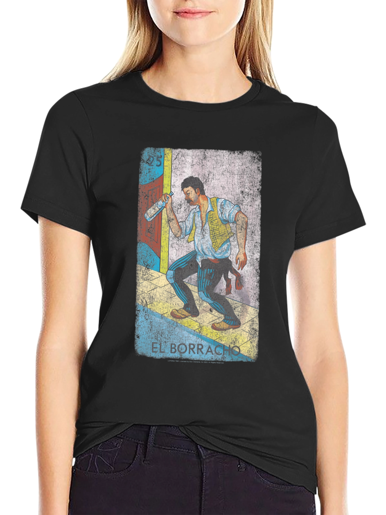El Borracho Graphic Tee - Loteria Inspired T-Shirt