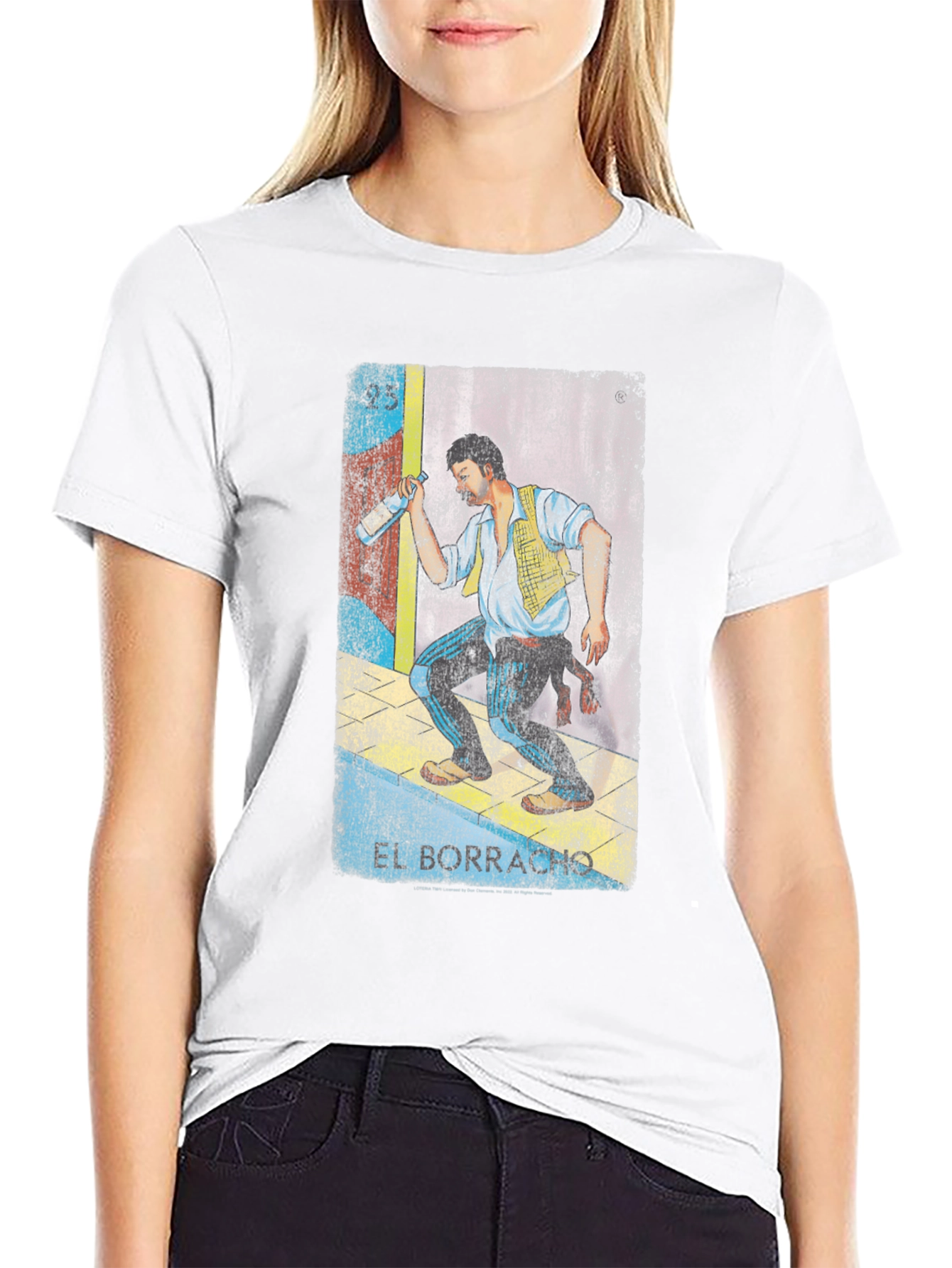 El Borracho Graphic Tee - Loteria Inspired T-Shirt