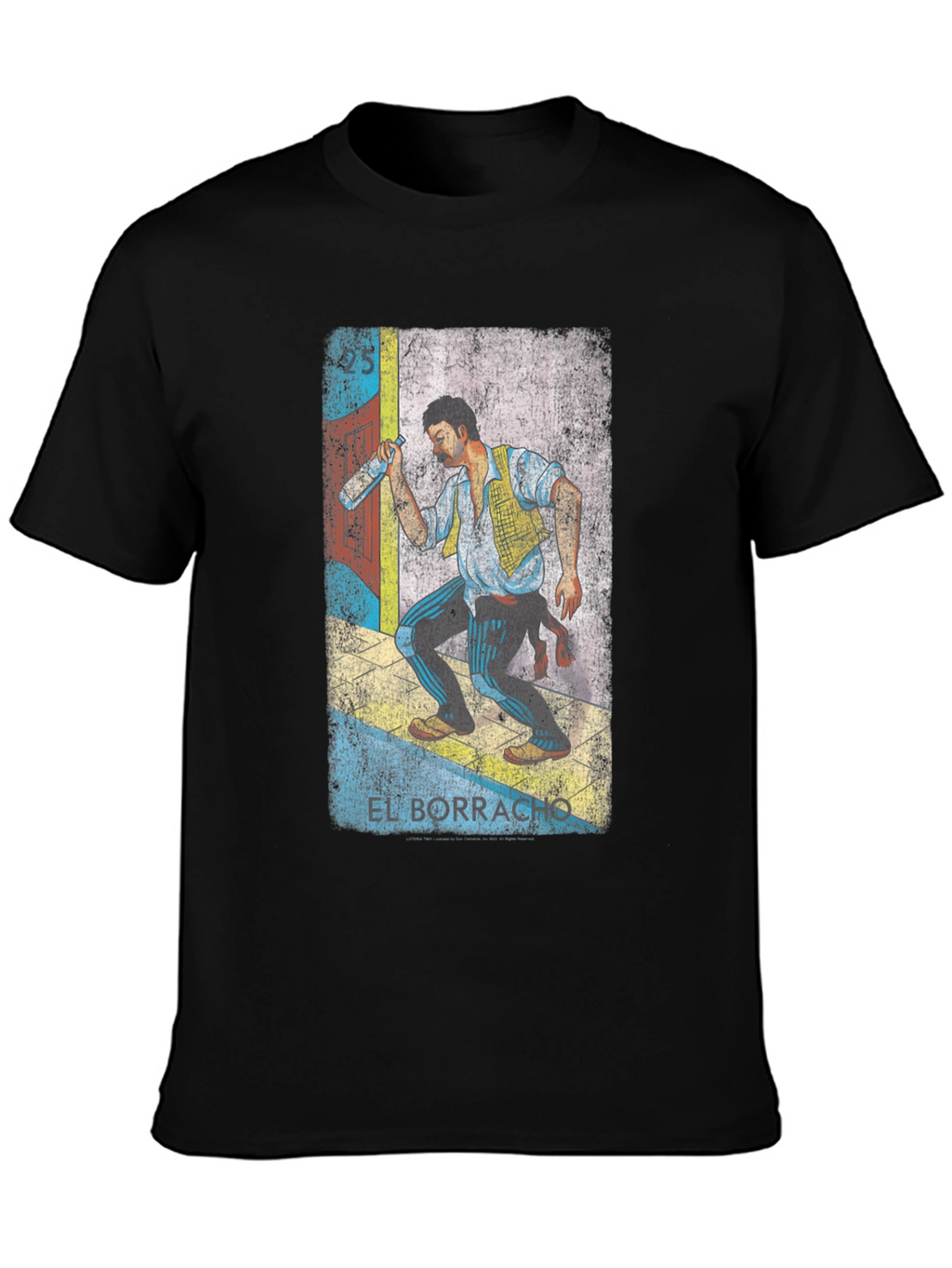 El Borracho Graphic Tee - Loteria Inspired T-Shirt