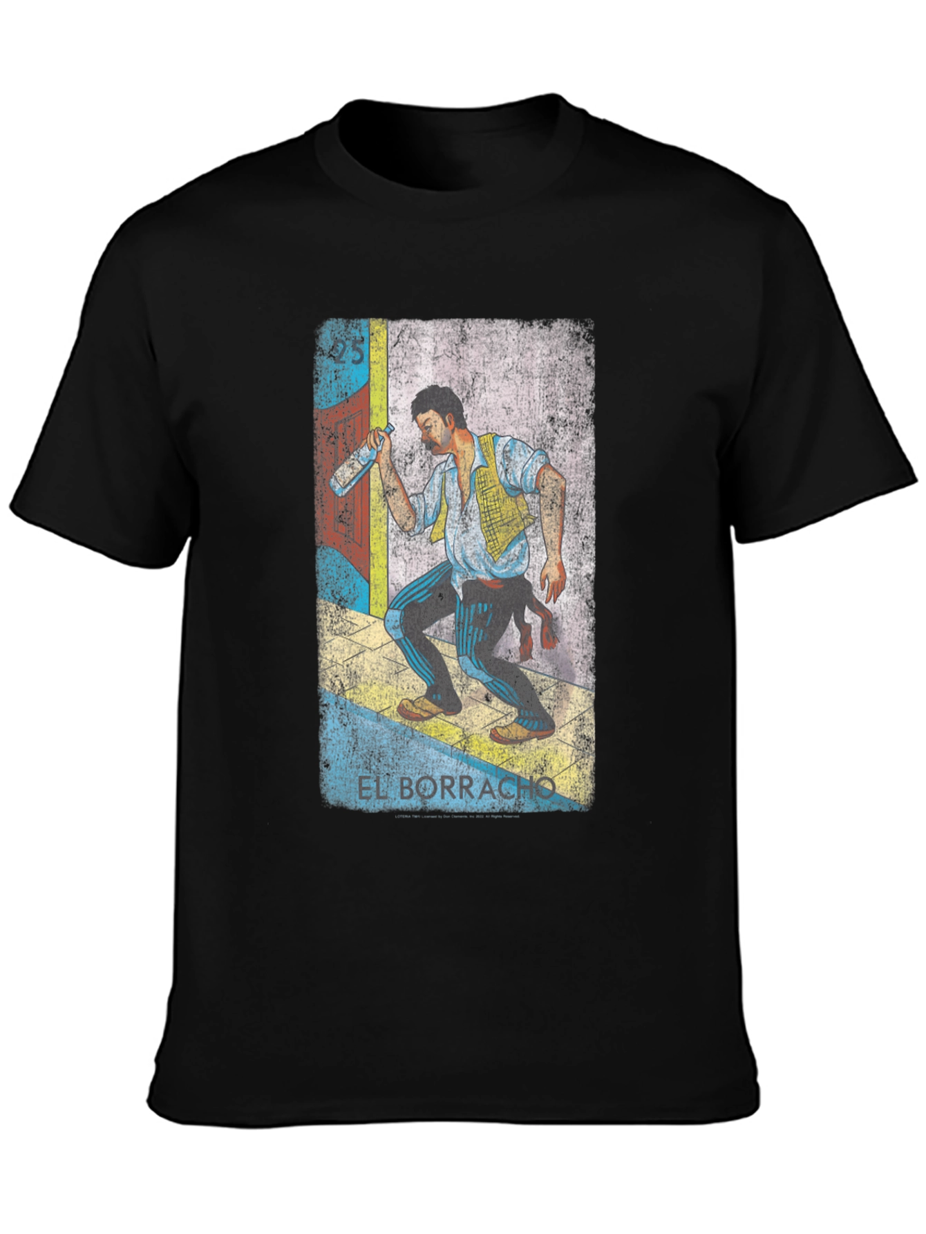 El Borracho Graphic Tee - Loteria Inspired T-Shirt