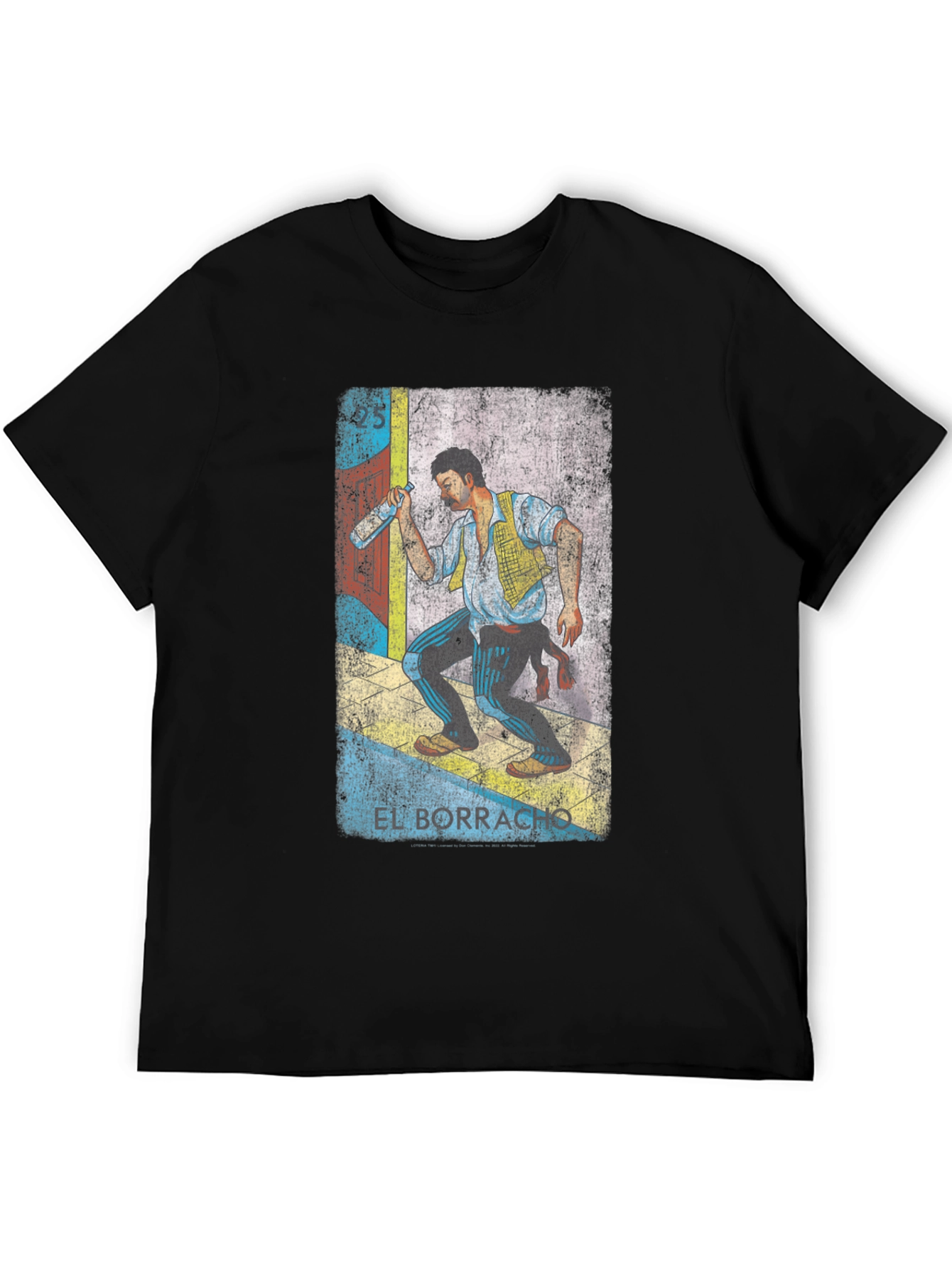 El Borracho Graphic Tee - Loteria Inspired T-Shirt