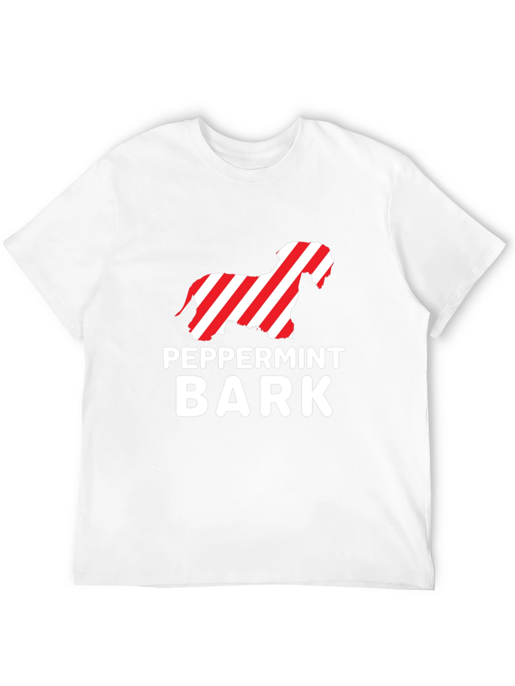 Peppermint Bark Dog T-Shirt - Holiday Fun!