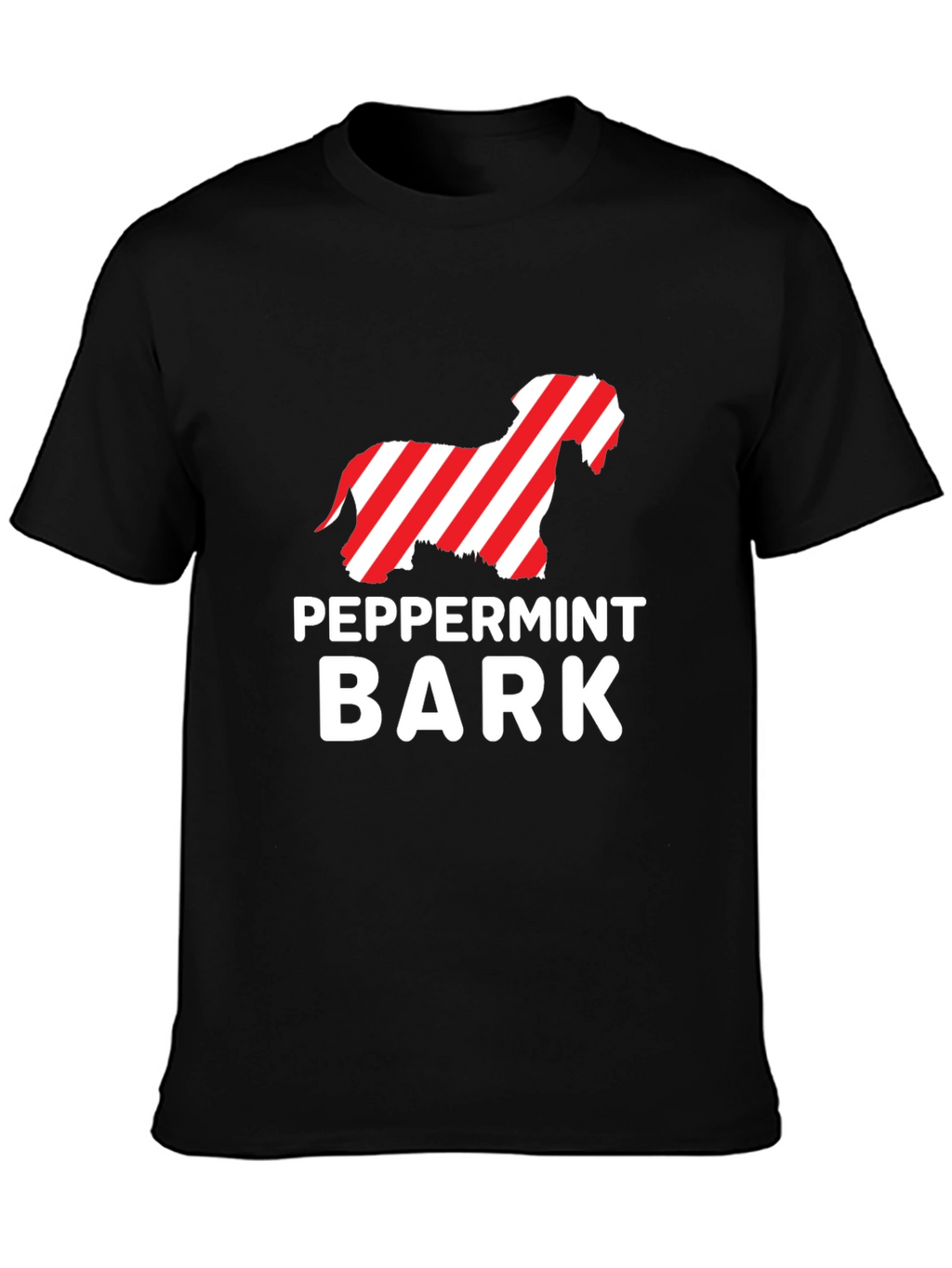 Peppermint Bark Dog T-Shirt - Holiday Fun!