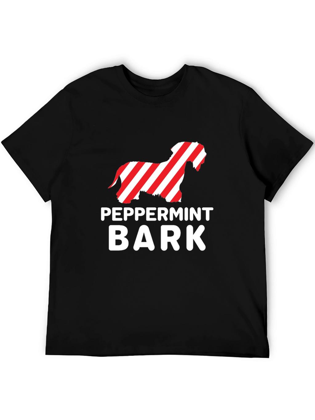 Peppermint Bark Dog T-Shirt - Holiday Fun!