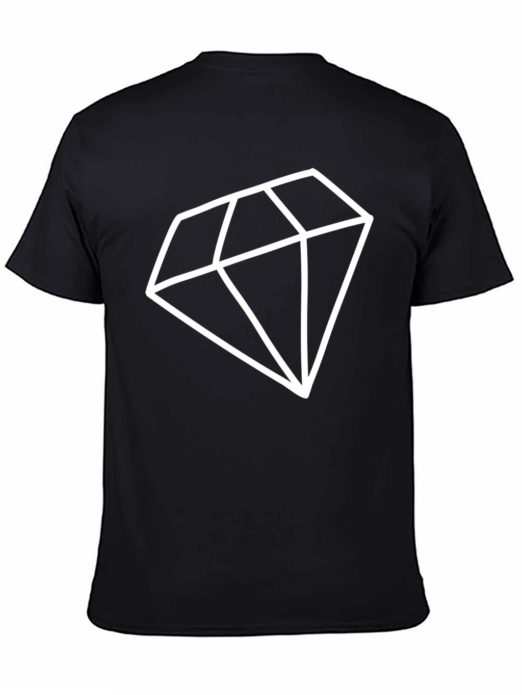 Bold Diamond Graphic Black T-Shirt