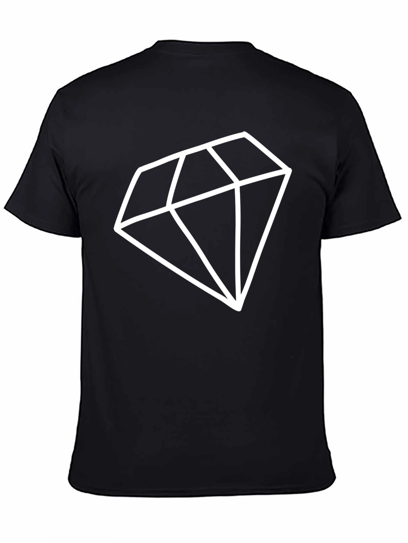Bold Diamond Graphic Black T-Shirt