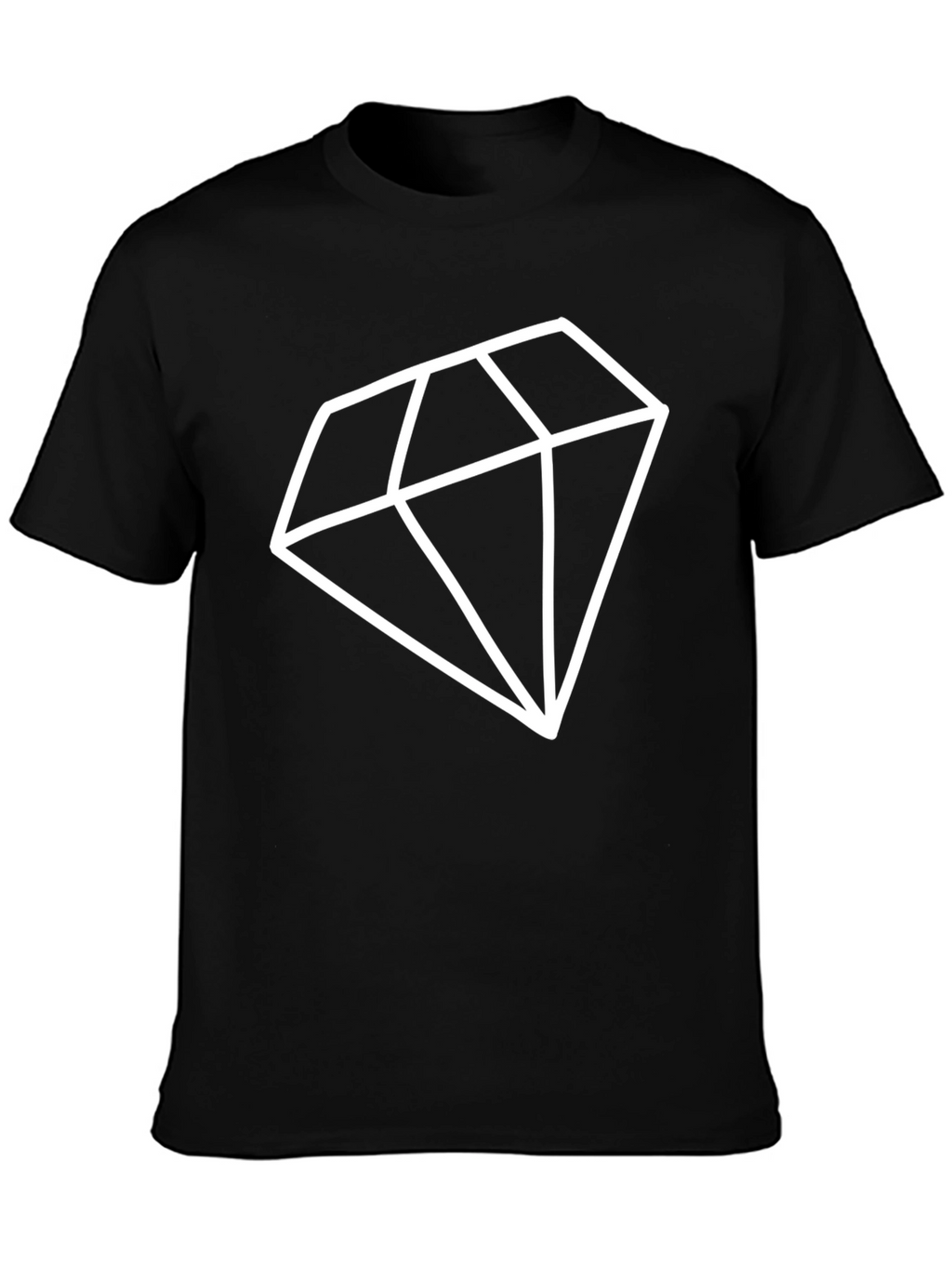 Bold Diamond Graphic Black T-Shirt