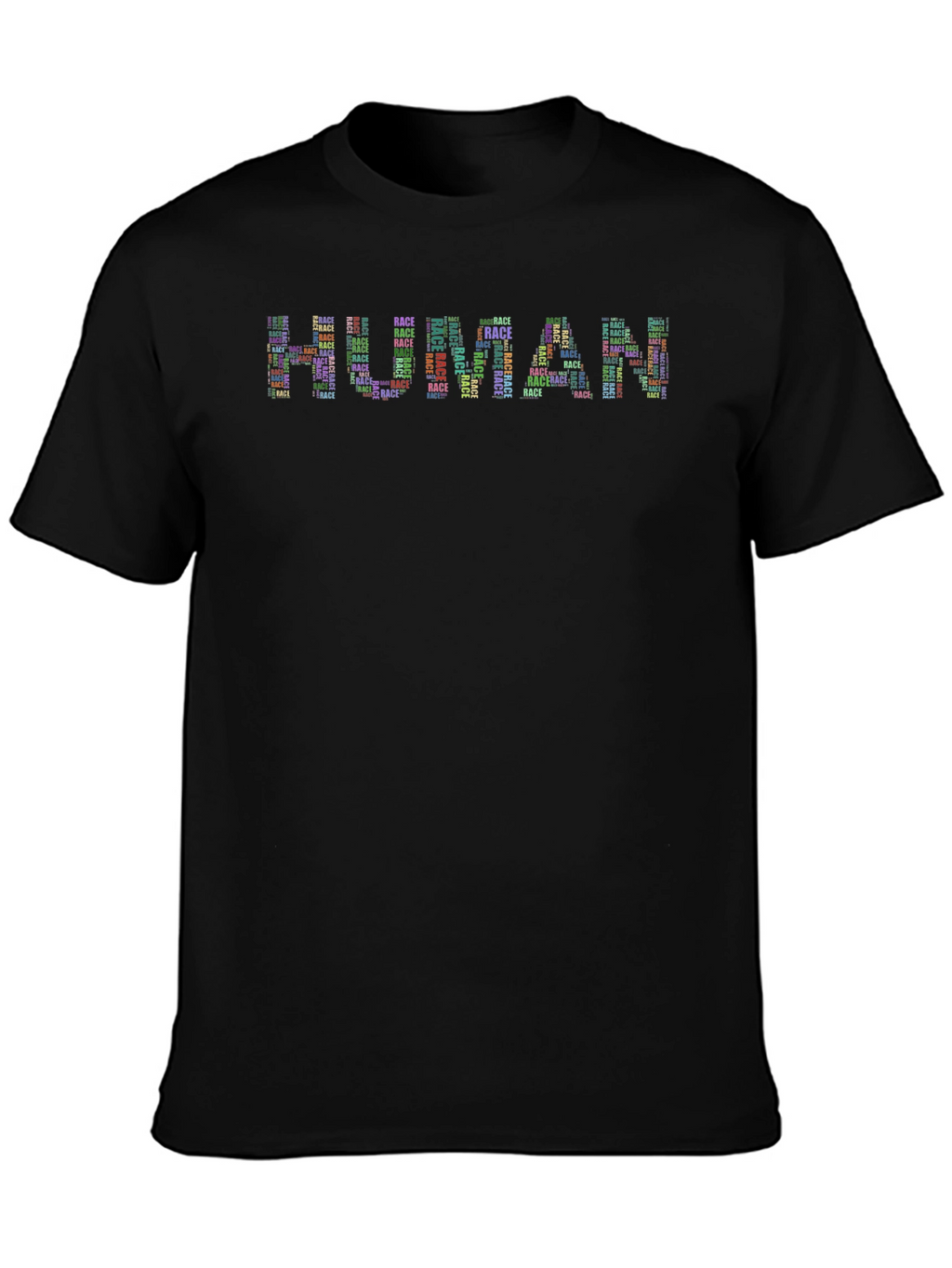 Human Race Word Art Graphic T-Shirt
