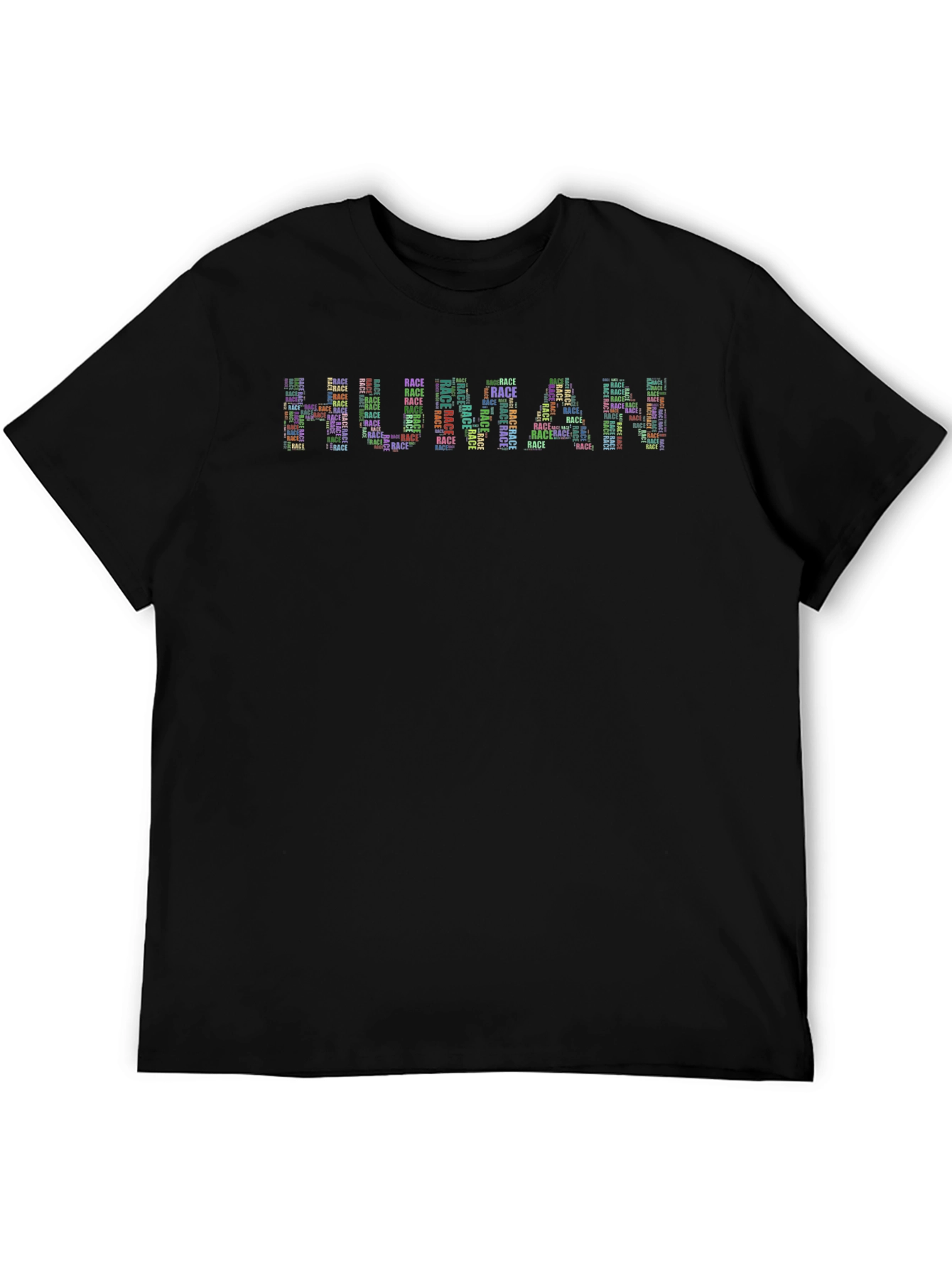 Human Race Word Art Graphic T-Shirt