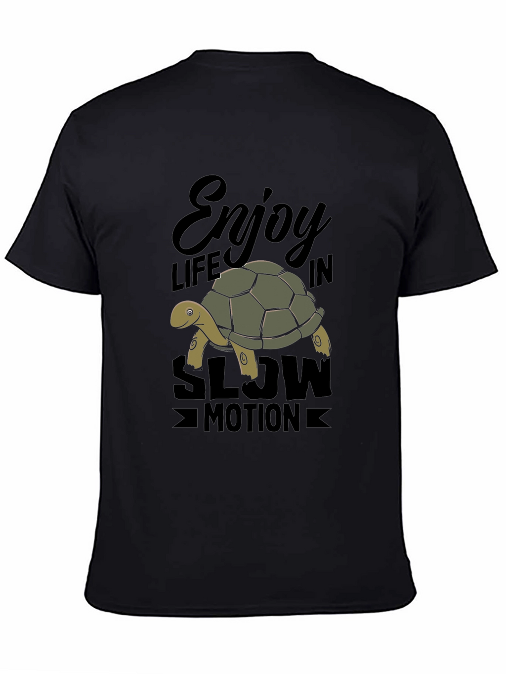 Enjoy Life Turtle Graphic T-Shirt