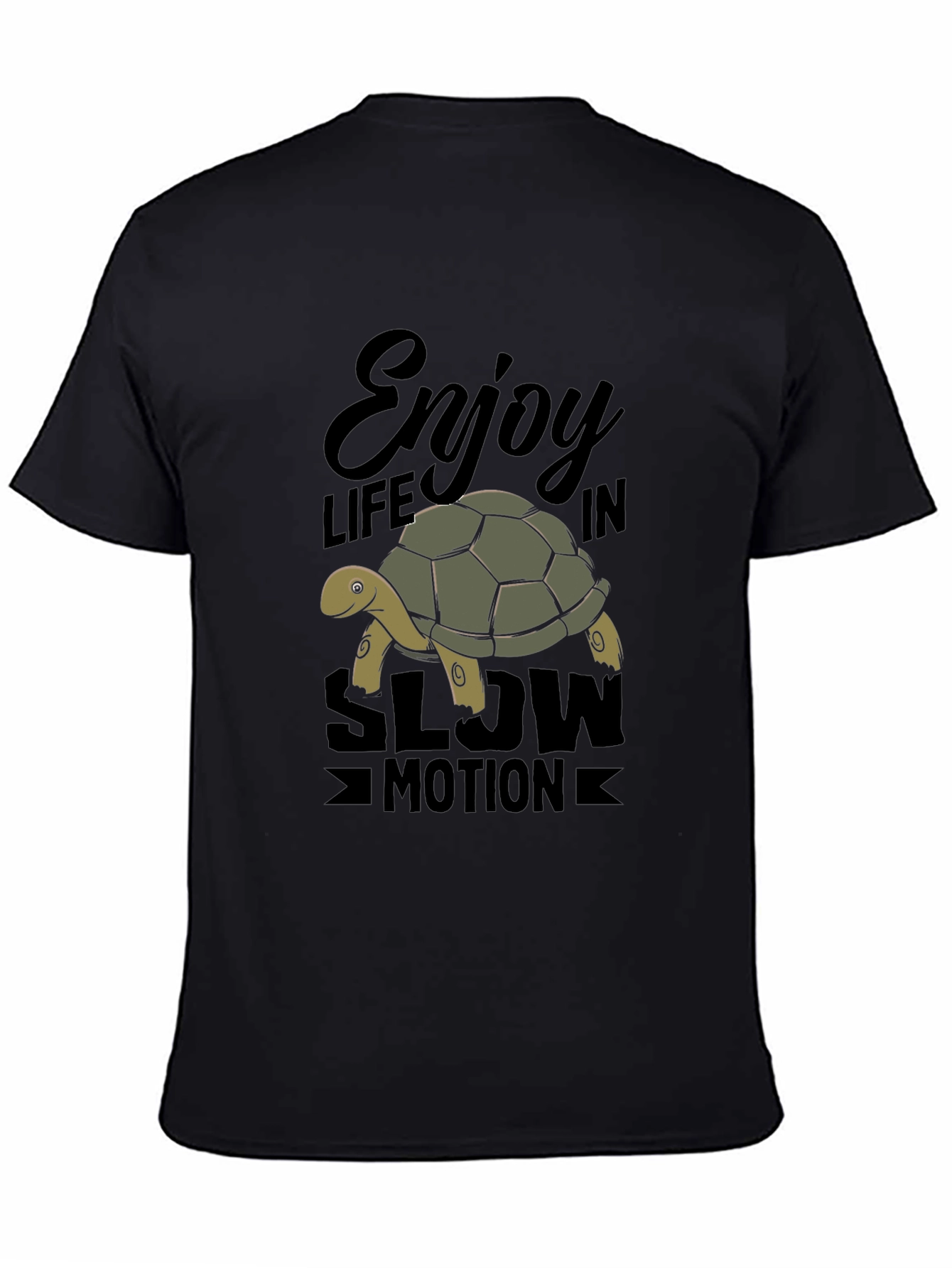 Enjoy Life Turtle Graphic T-Shirt