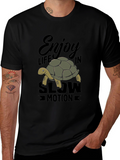 Enjoy Life Turtle Graphic T-Shirt
