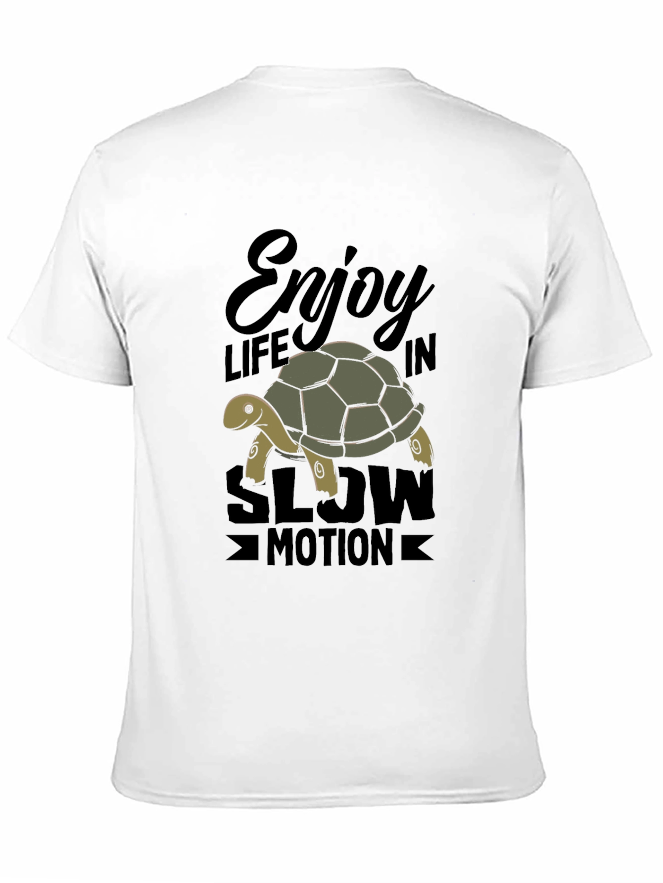 Enjoy Life Turtle Graphic T-Shirt