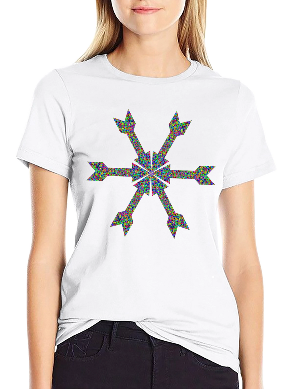 Arrow Snowflake Graphic Tee - Bold Statement Shirt