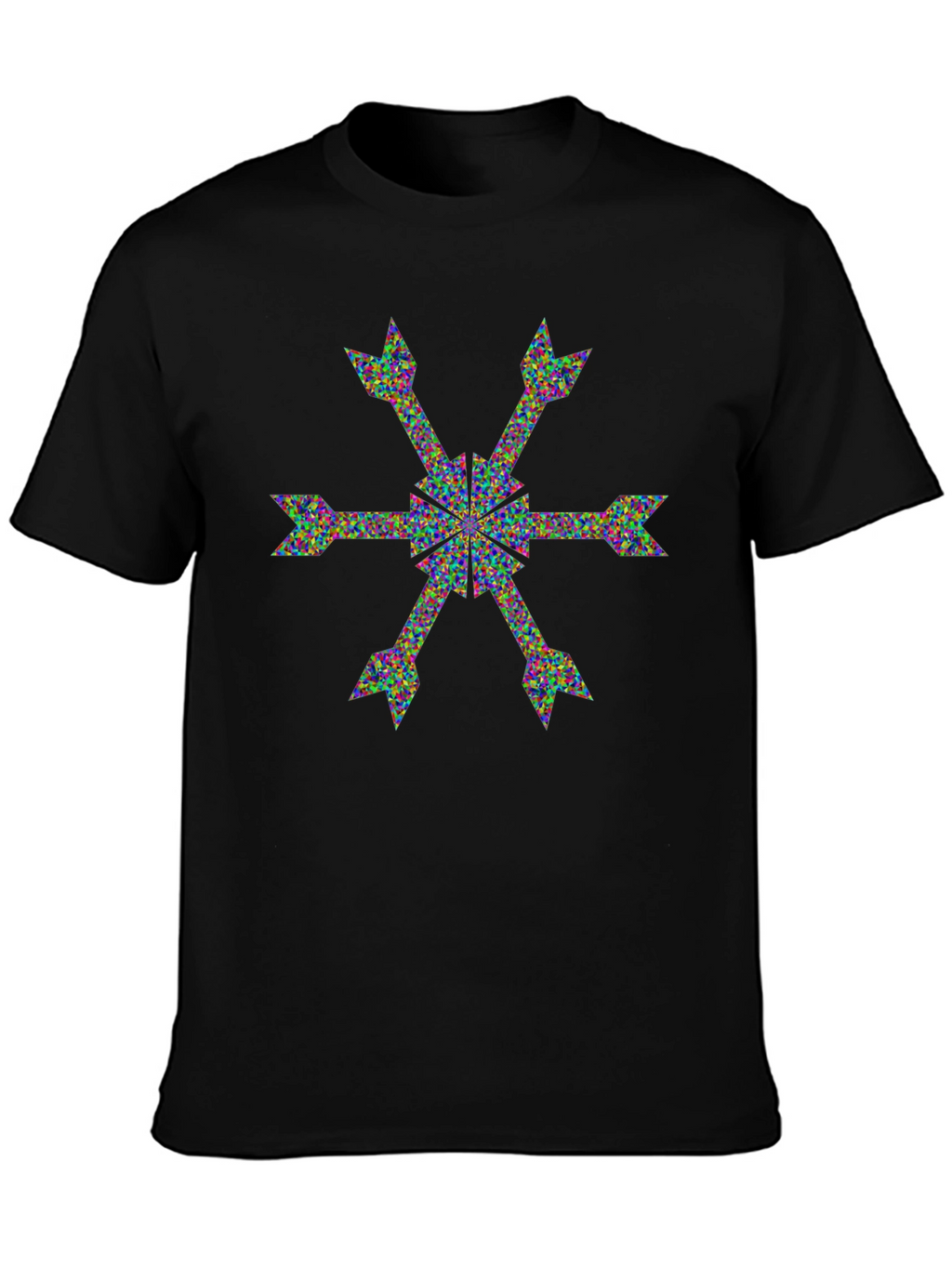 Arrow Snowflake Graphic Tee - Bold Statement Shirt