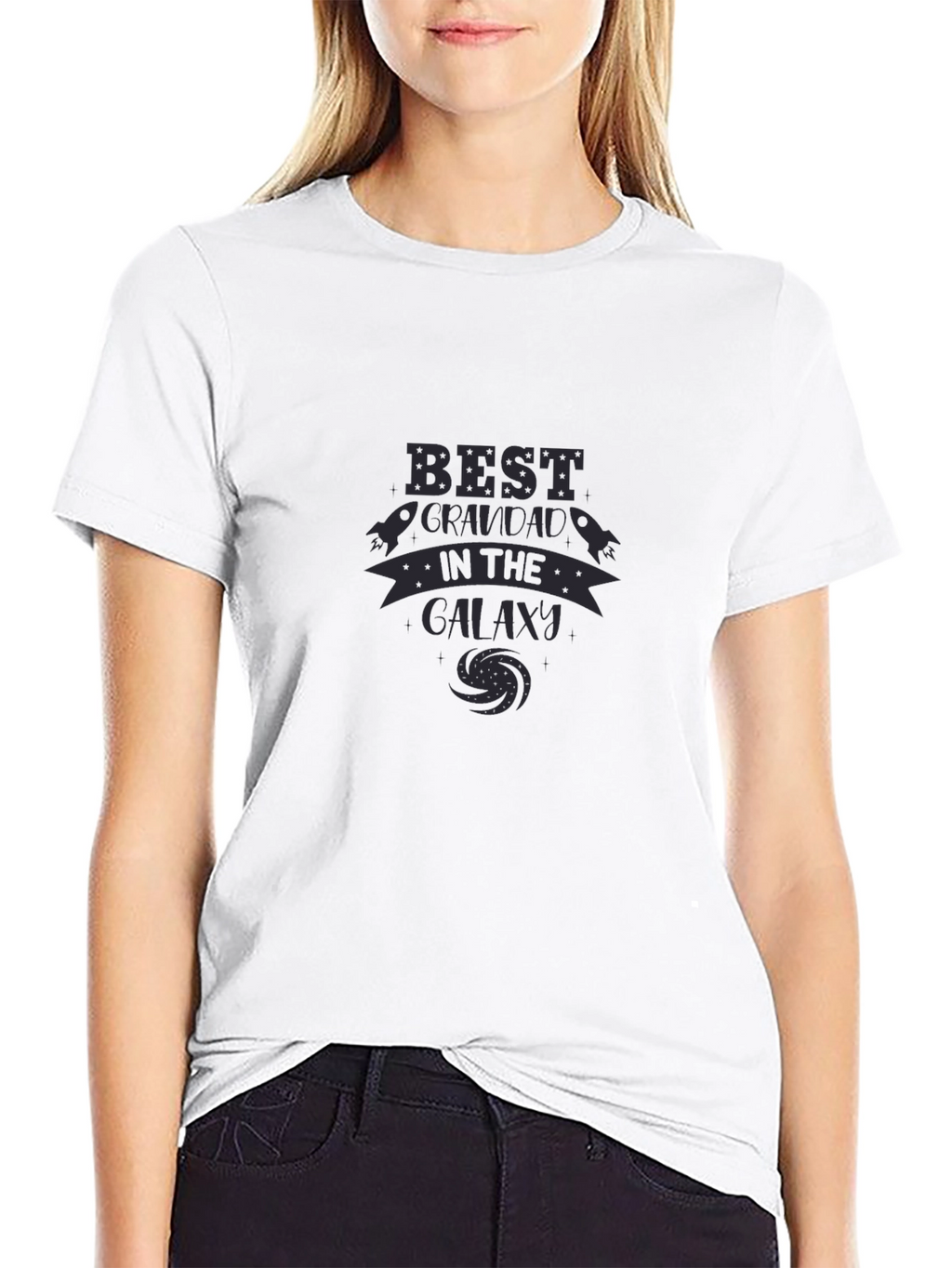 Best Grandad in the Galaxy T-Shirt - Black