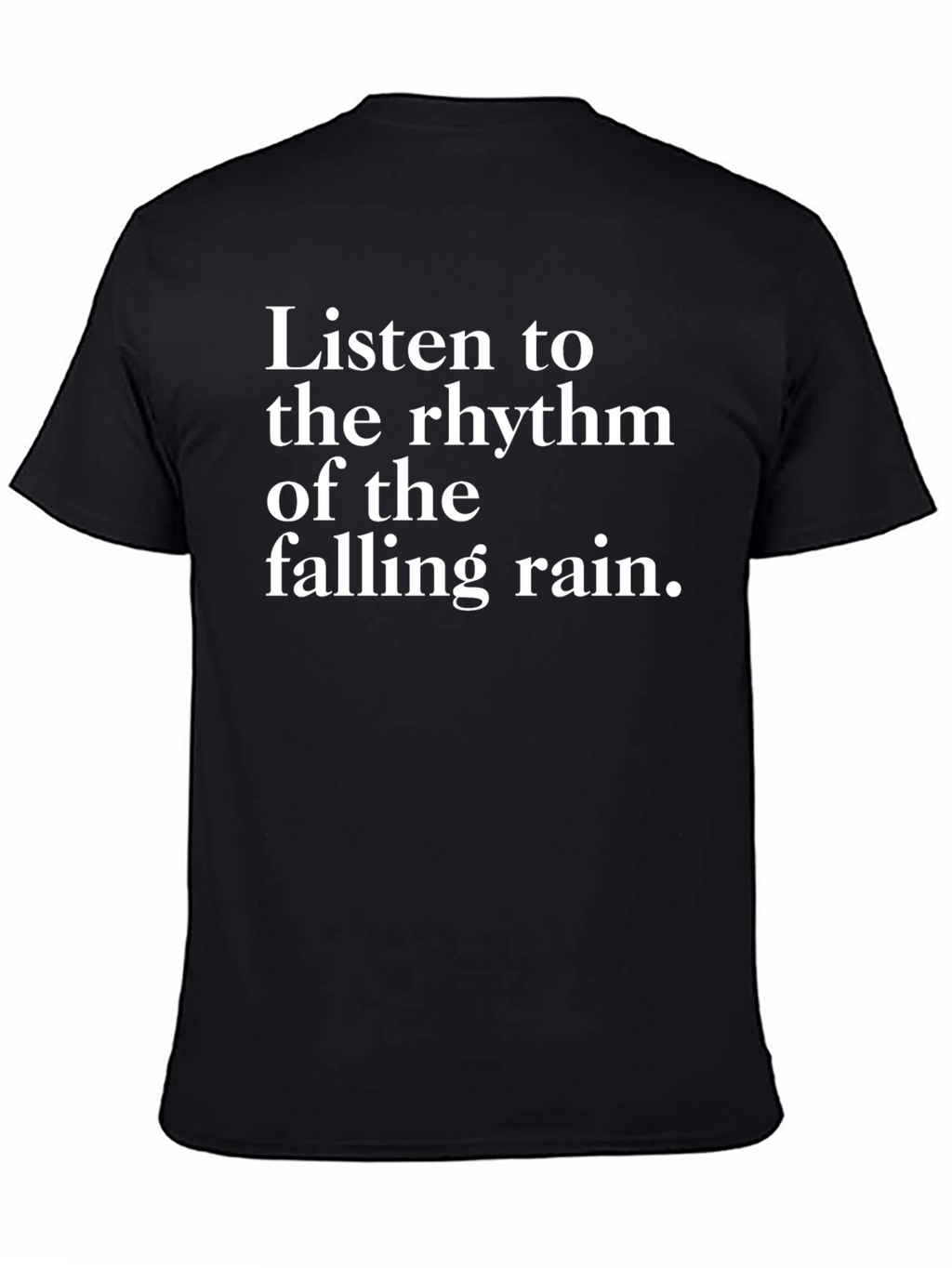Rhythm of Rain T-Shirt - Black Graphic Tee