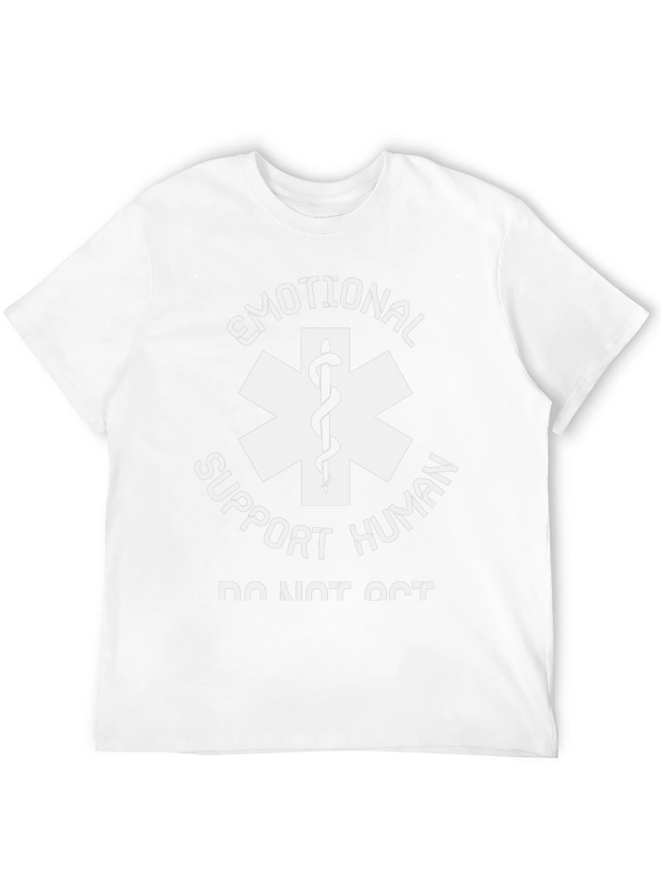 Emotional Support Human T-Shirt Funny EMS Star of Life Tee