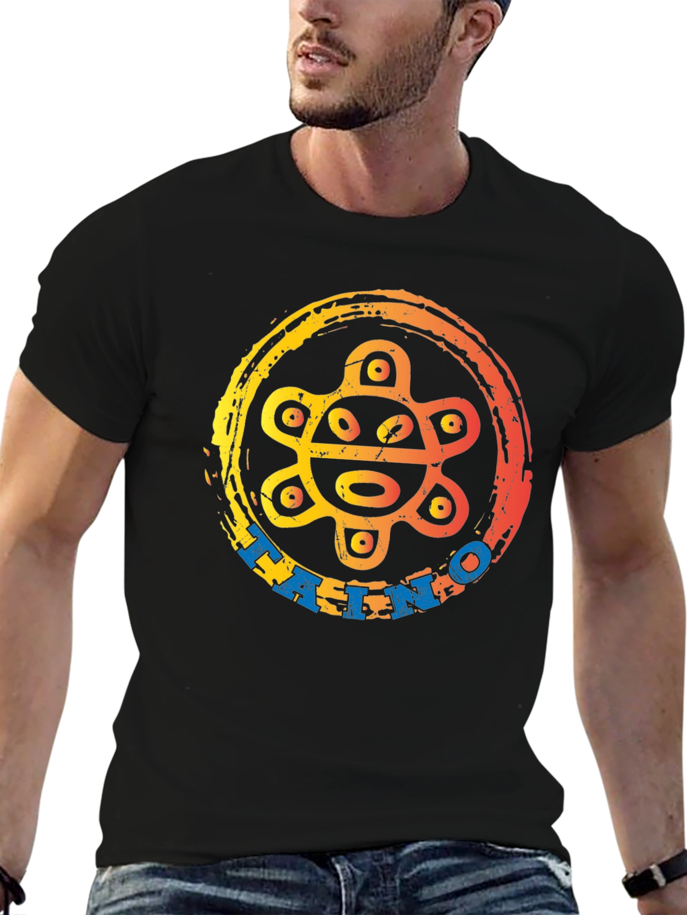 Taino Sun Symbol Graphic T-Shirt
