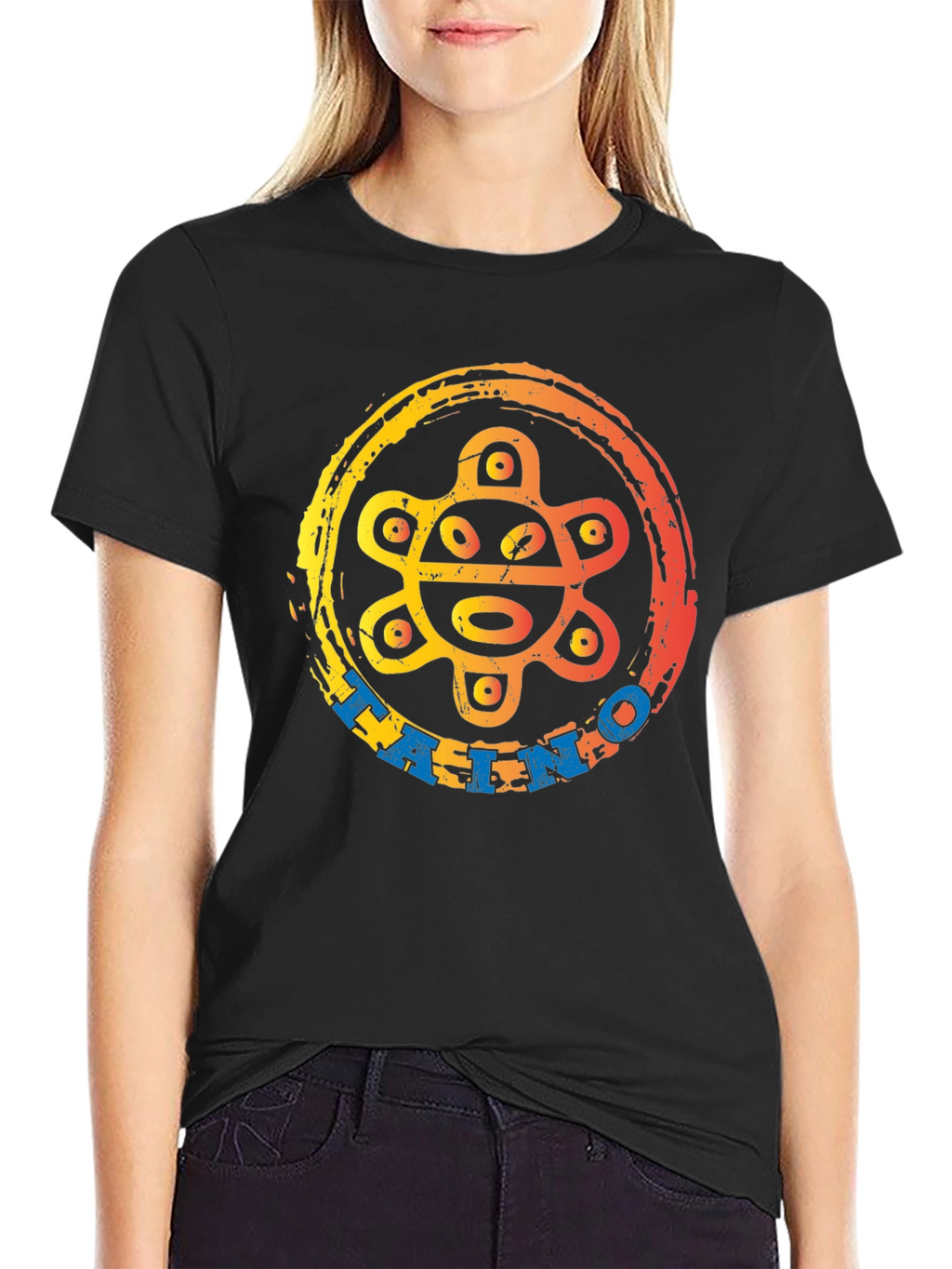 Taino Sun Symbol Graphic T-Shirt