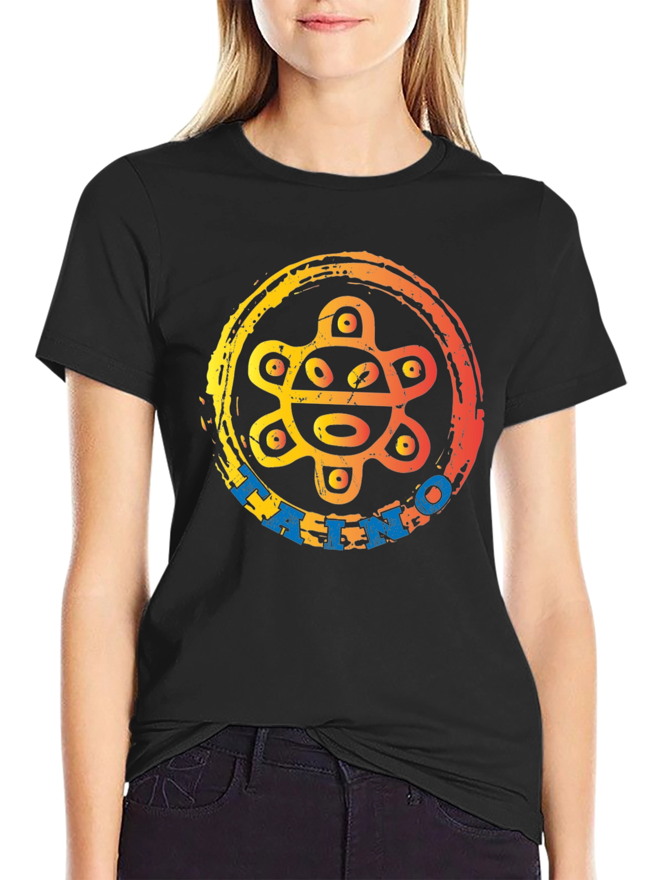 Taino Sun Symbol Graphic T-Shirt