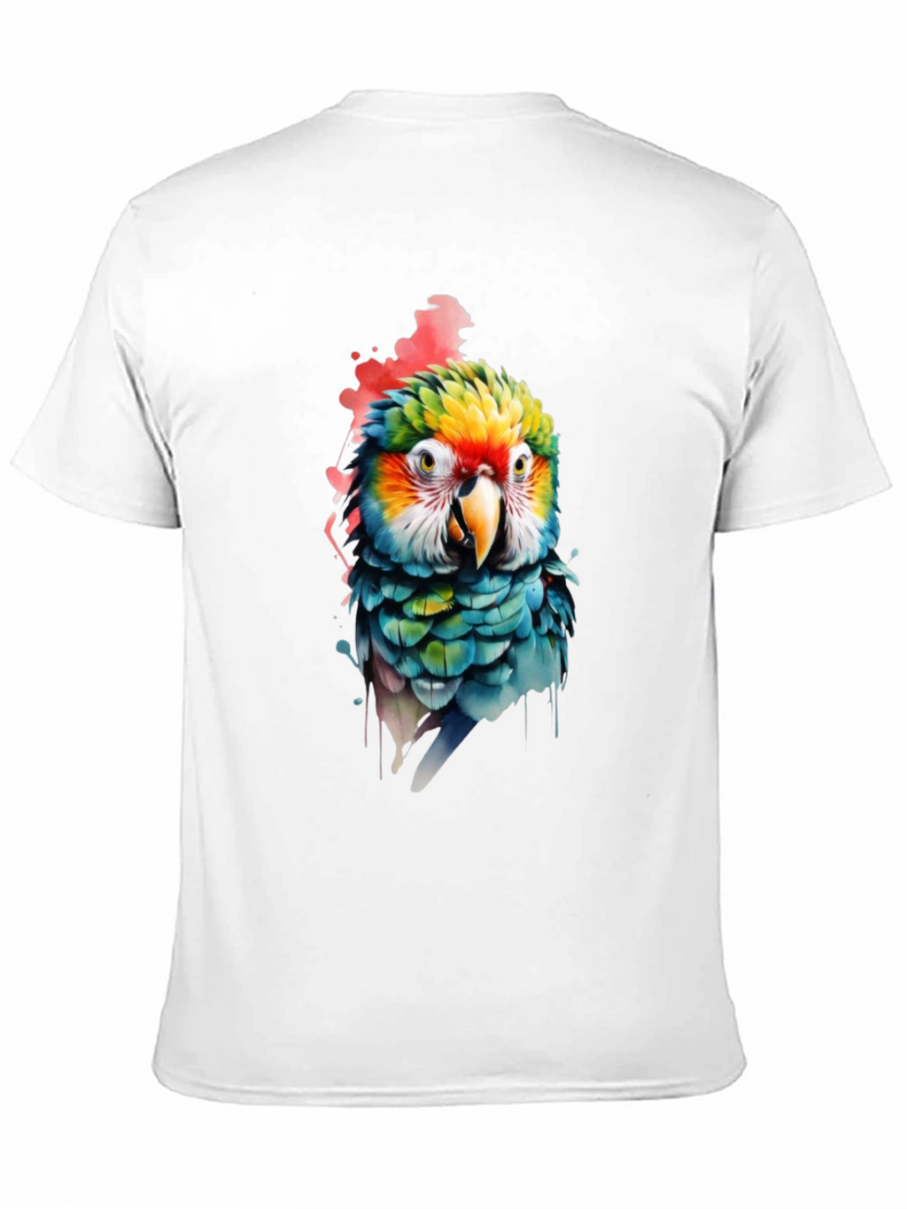 Parrot Graphic Print Black T-Shirt