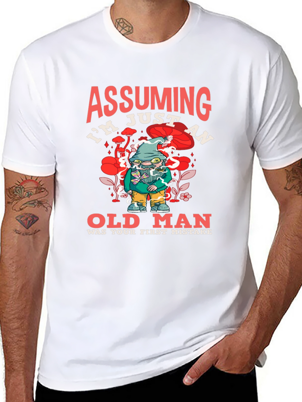Assuming Im Just an Old Man Black T-Shirt