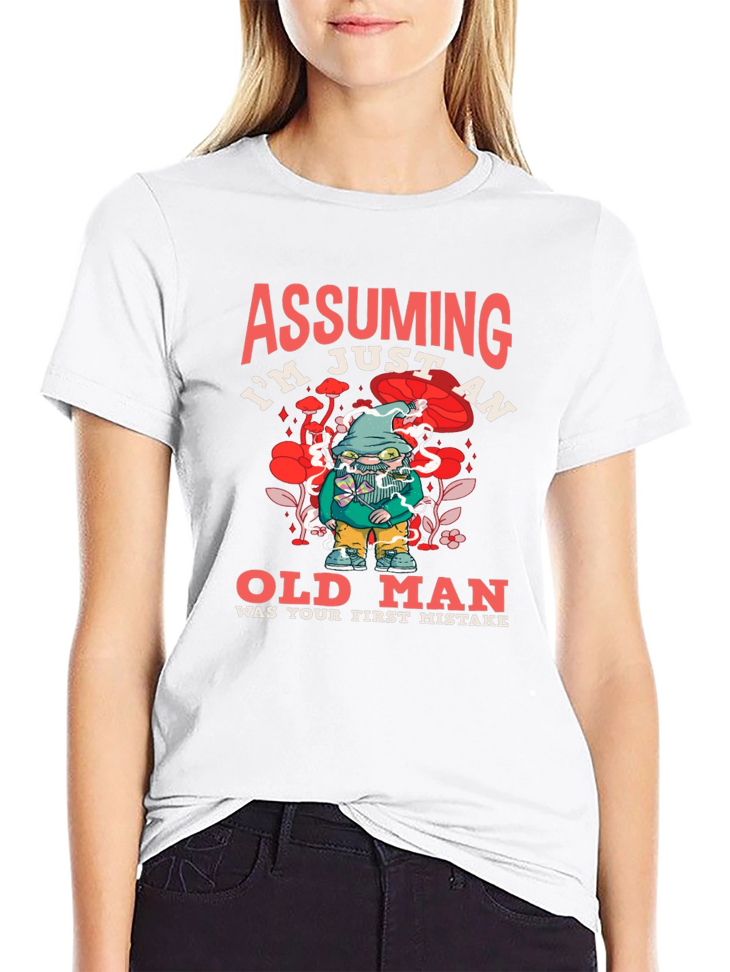 Assuming Im Just an Old Man Black T-Shirt