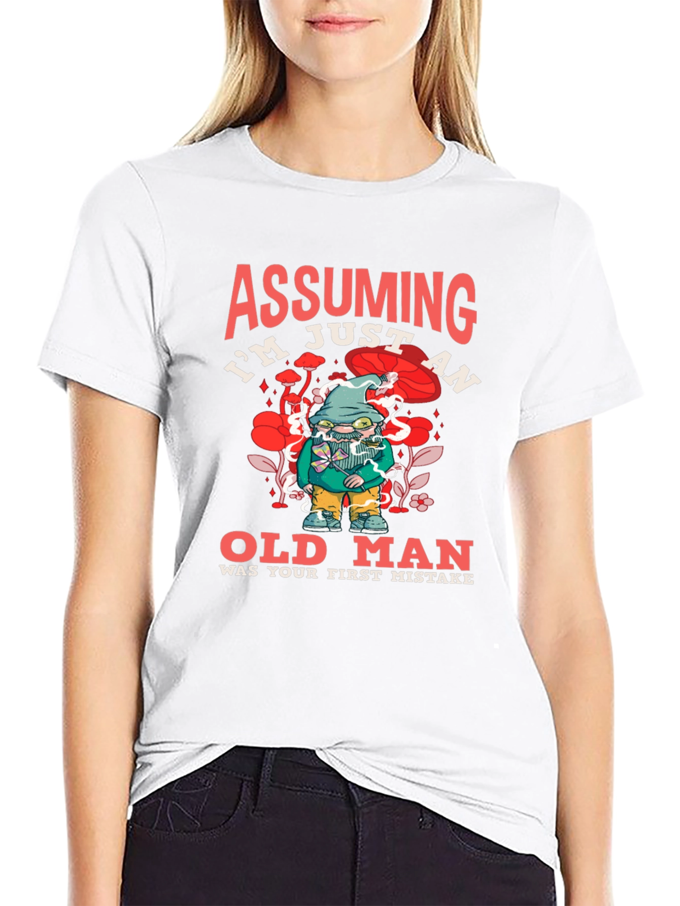 Assuming Im Just an Old Man Black T-Shirt