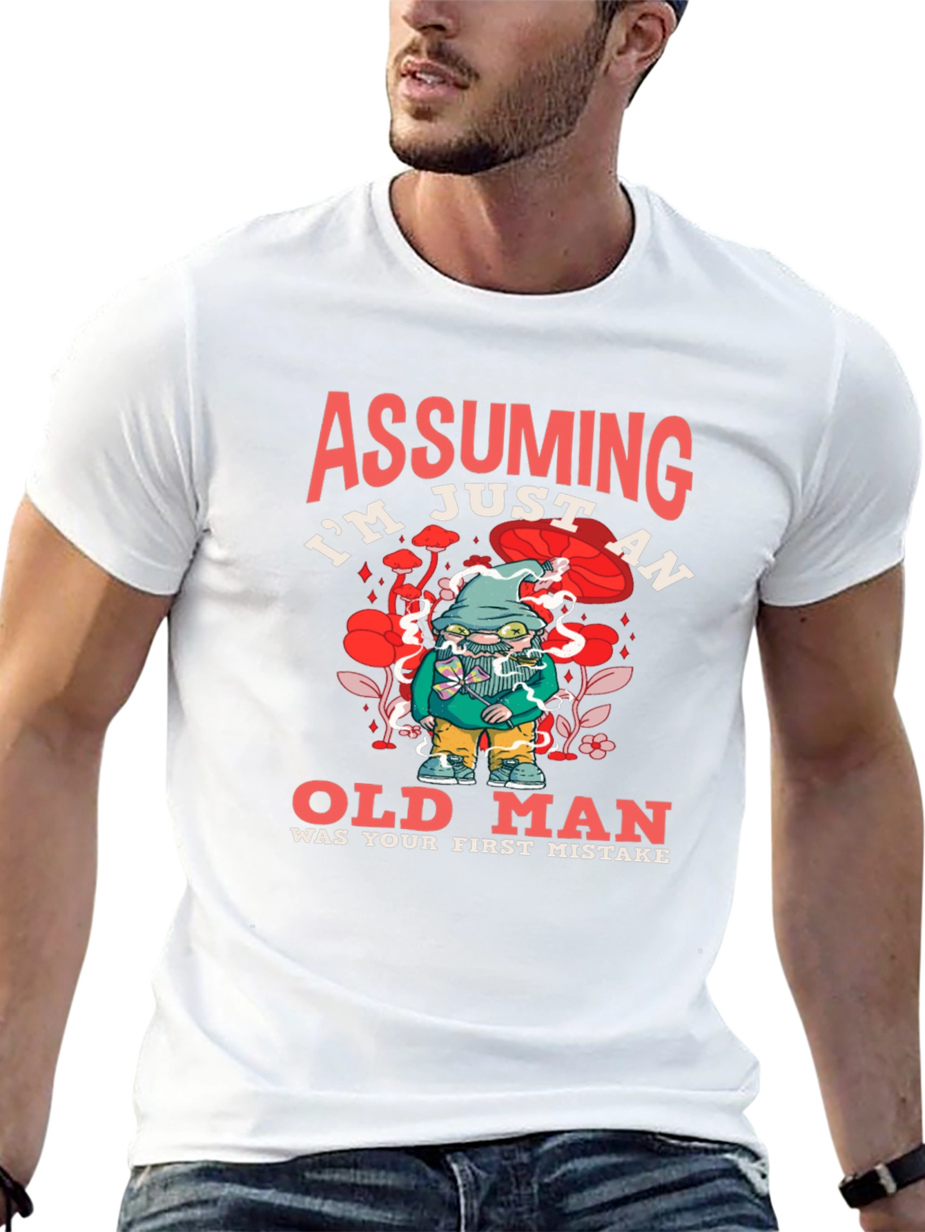 Assuming Im Just an Old Man Black T-Shirt