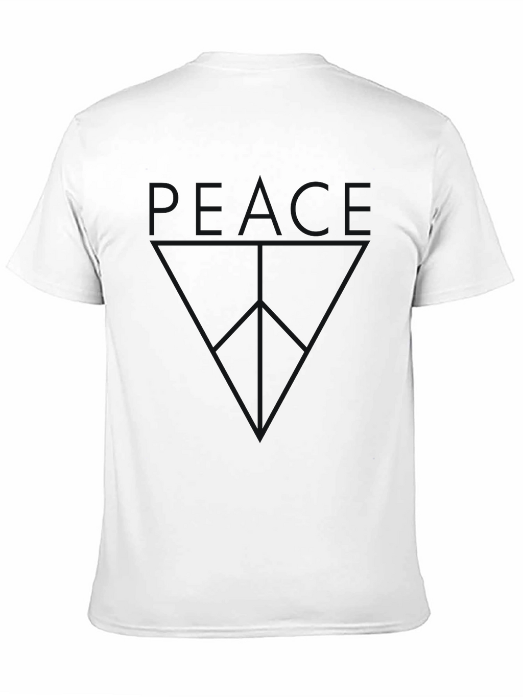 Black Peace Graphic T-Shirt - Menswear