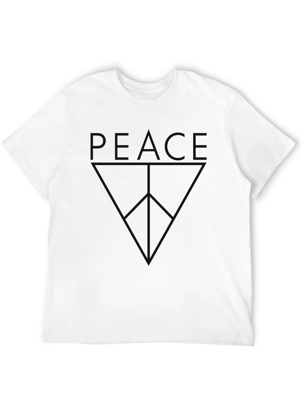 Black Peace Graphic T-Shirt - Menswear