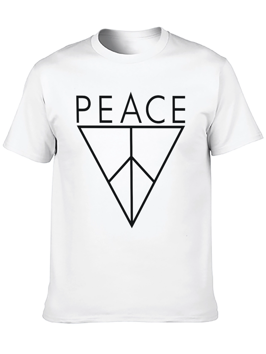 Black Peace Graphic T-Shirt - Menswear