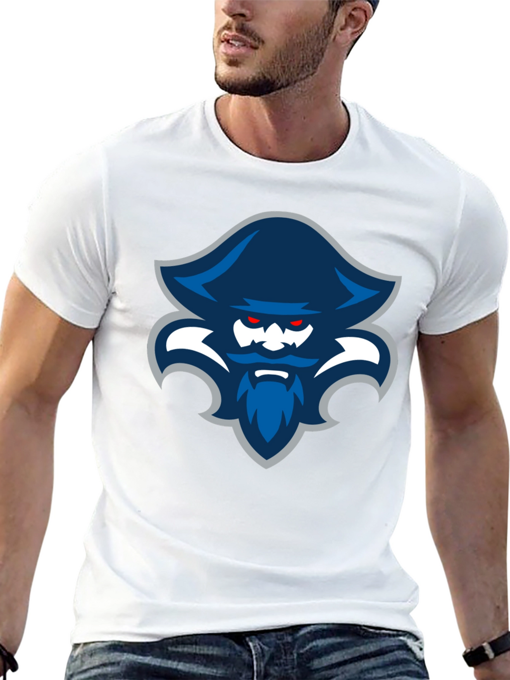 Pirate Logo T-Shirt - Mens Black Tee
