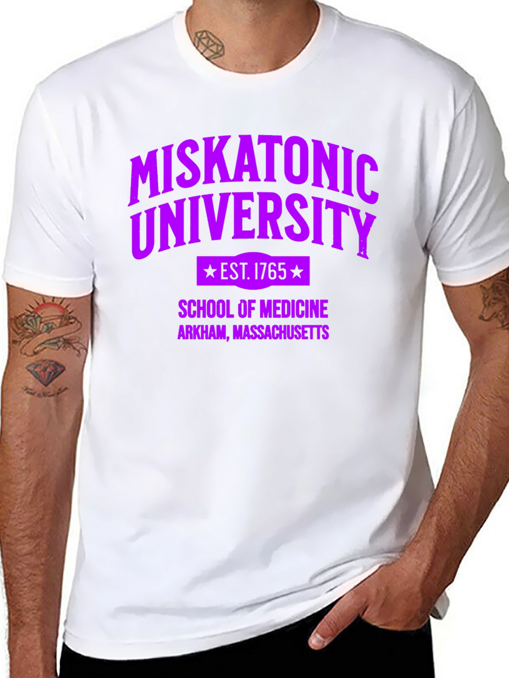 Miskatonic University School of Medicine Black T-Shirt
