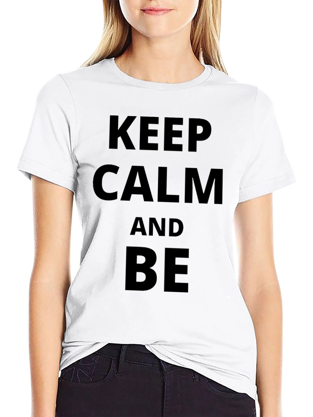 Keep Calm and Be Funny Black T-Shirt