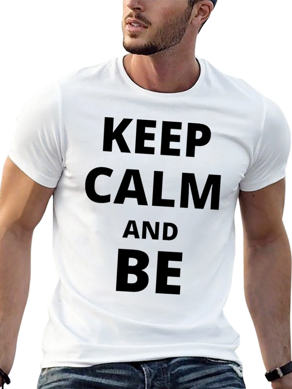 Keep Calm and Be Funny Black T-Shirt