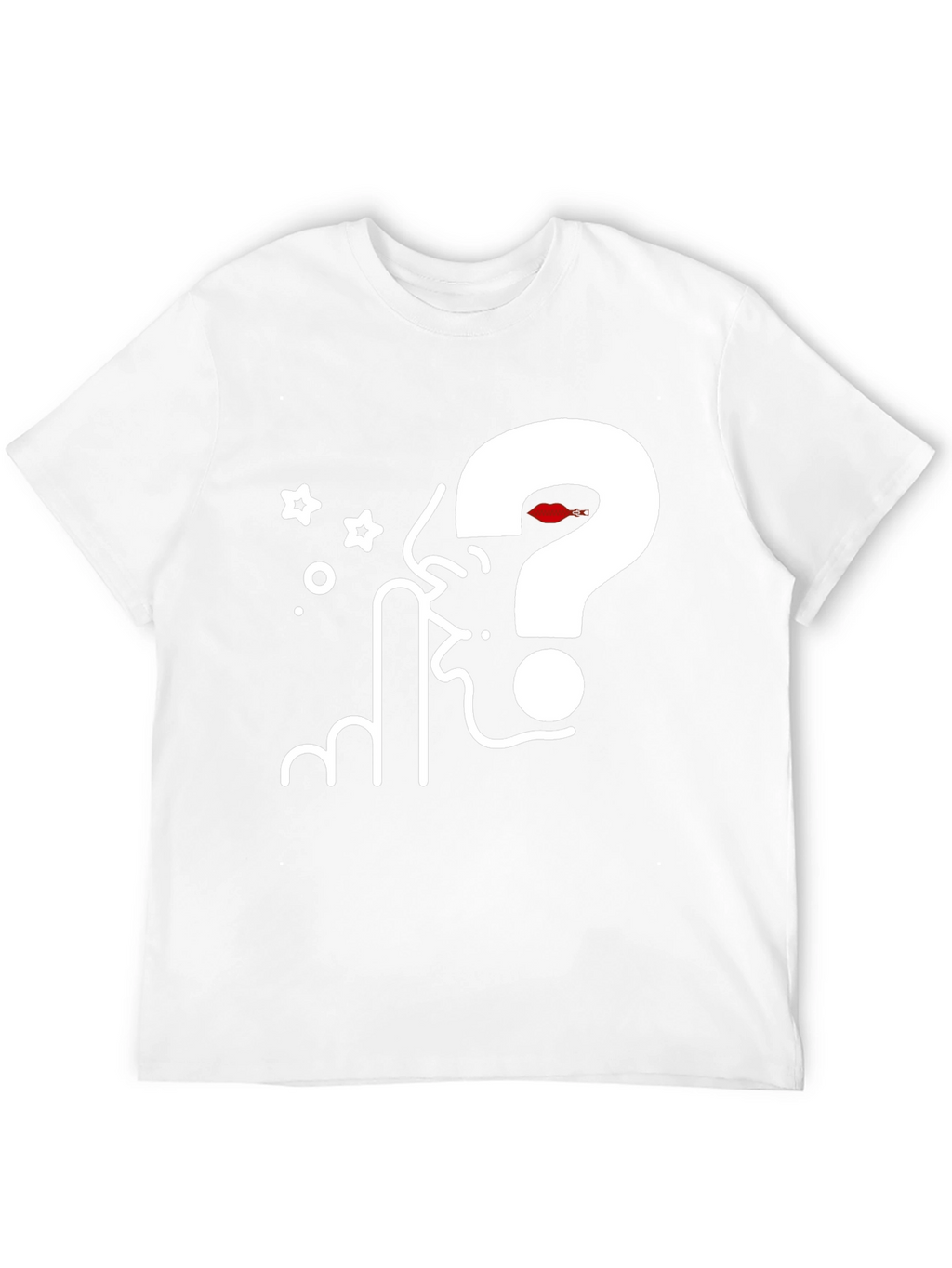 Question Silence Graphic Tee - Black Cotton Blend