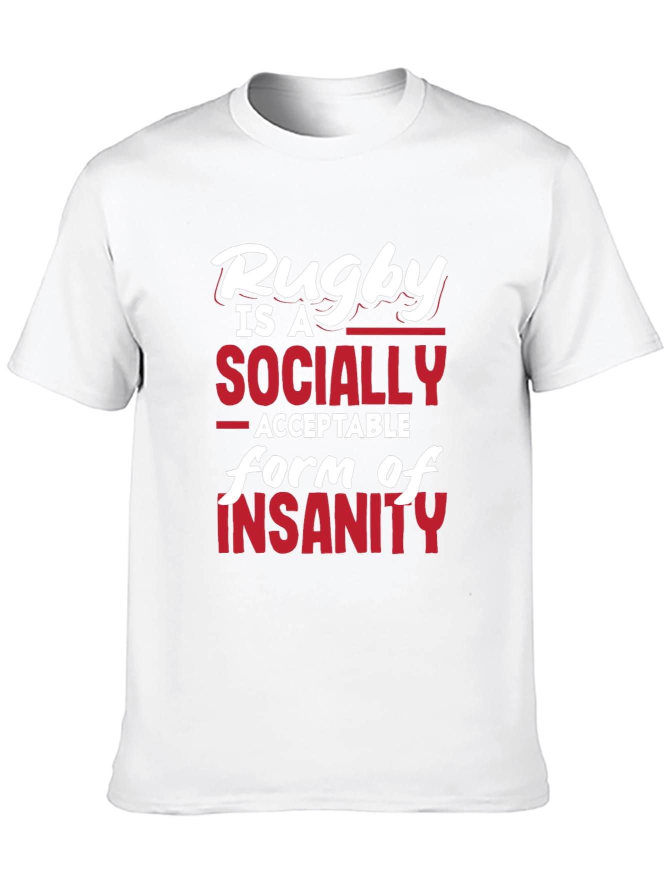 Rugby Insanity Graphic T-Shirt - Black