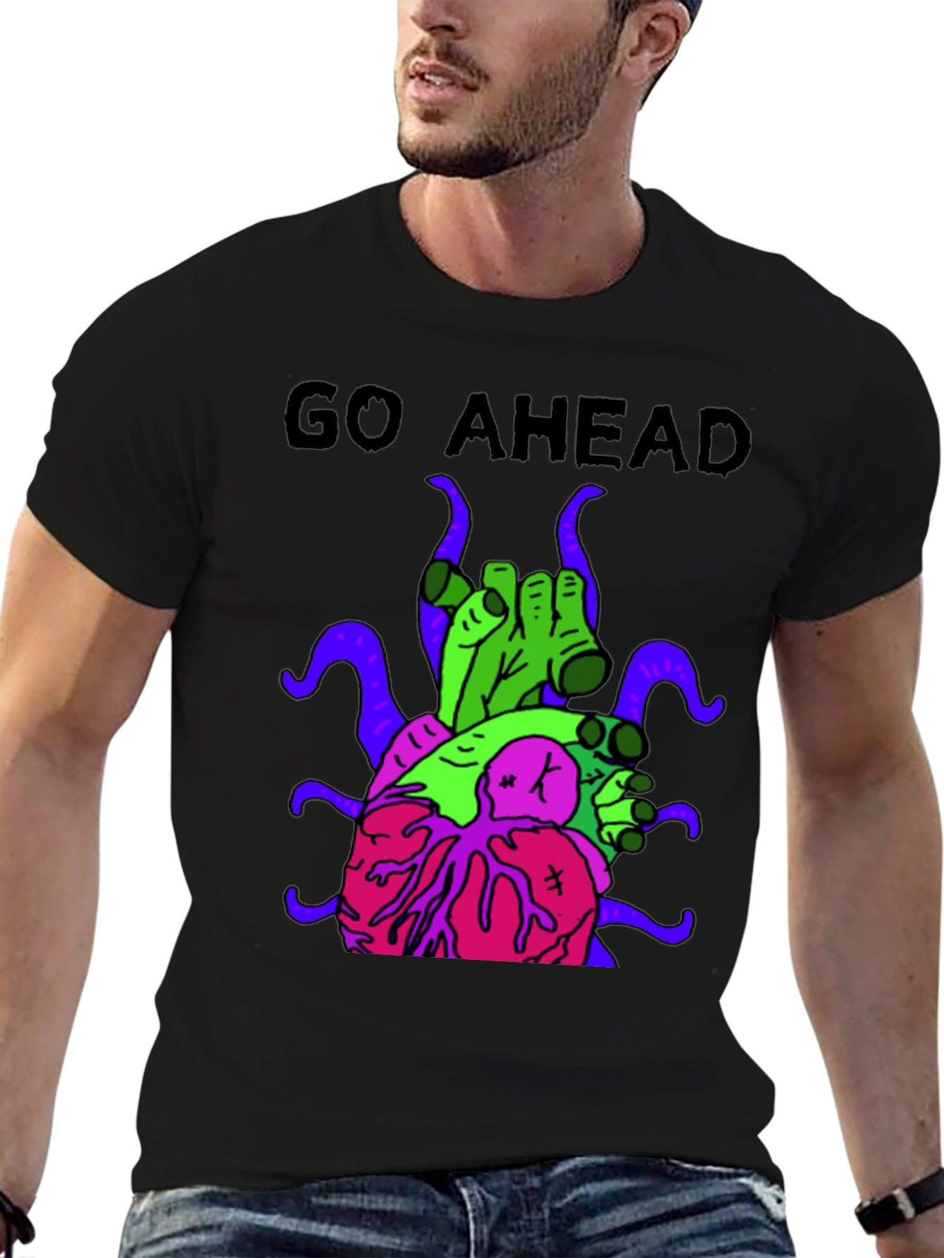 Go Ahead T-Shirt with Graphic Print