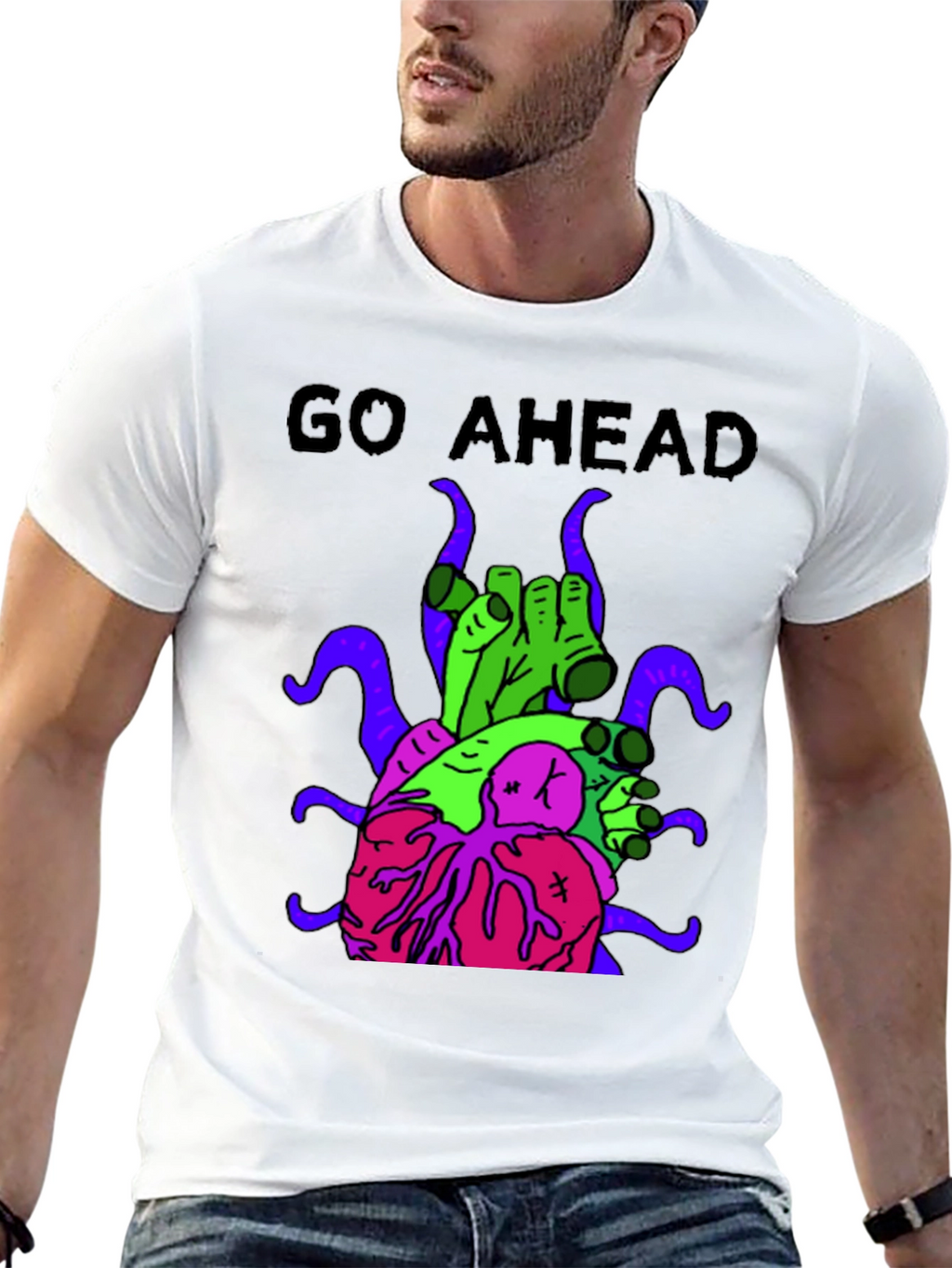 Go Ahead T-Shirt with Graphic Print