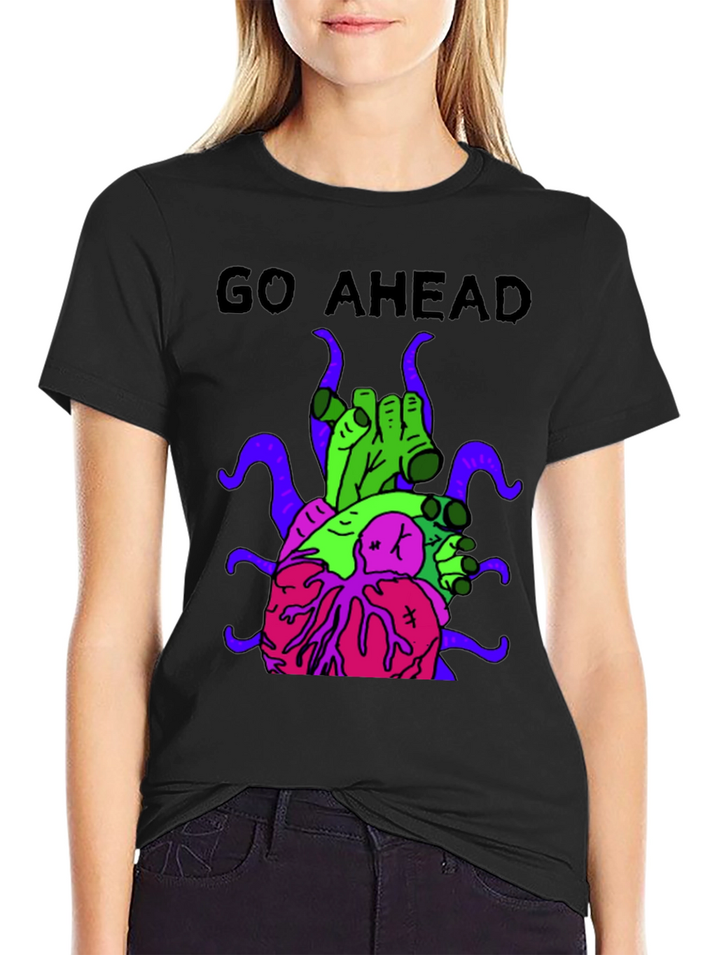 Go Ahead T-Shirt with Graphic Print