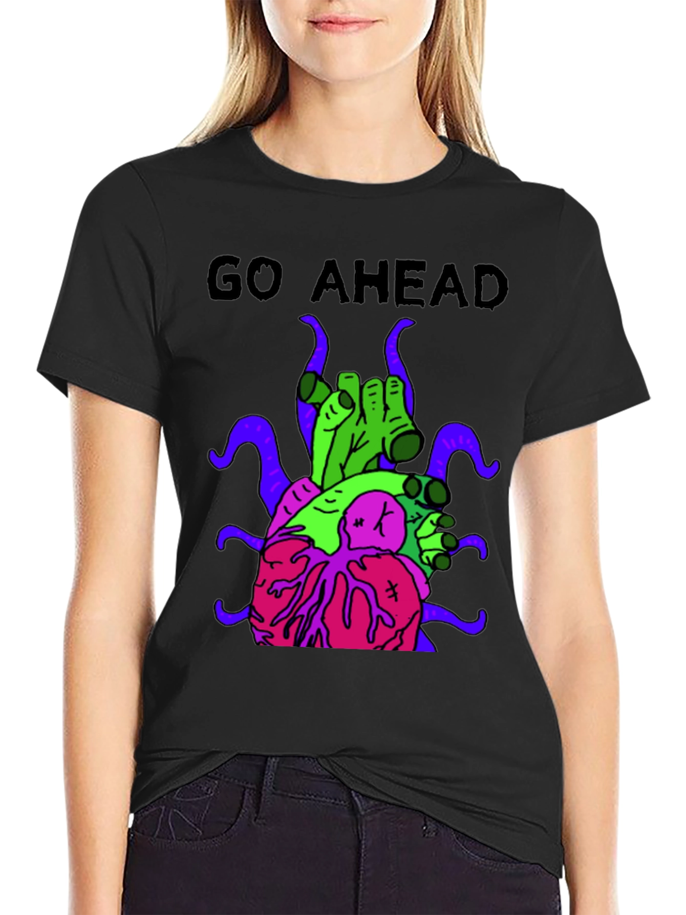Go Ahead T-Shirt with Graphic Print